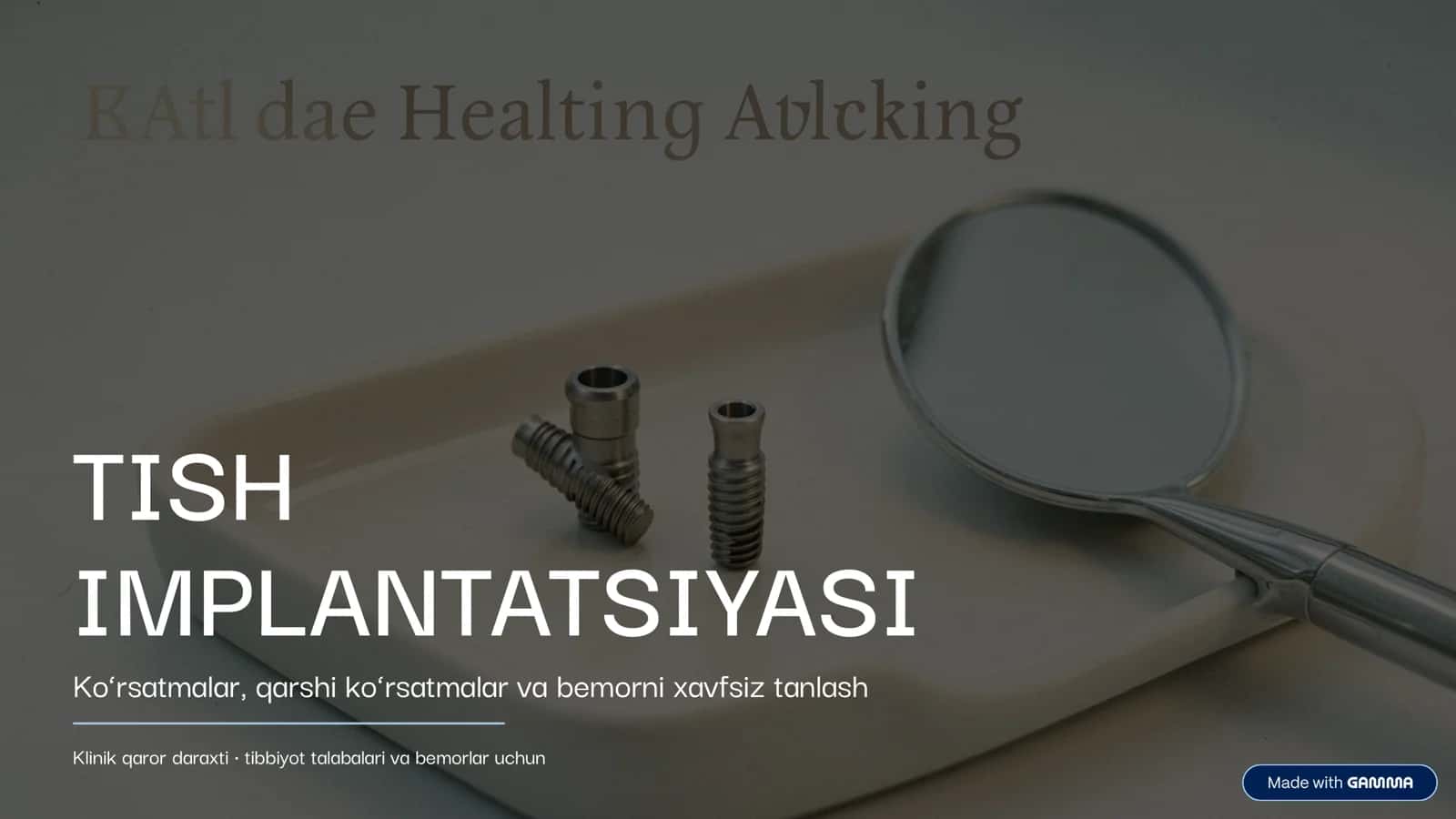 TISH IMPLANTATSIYASI 1