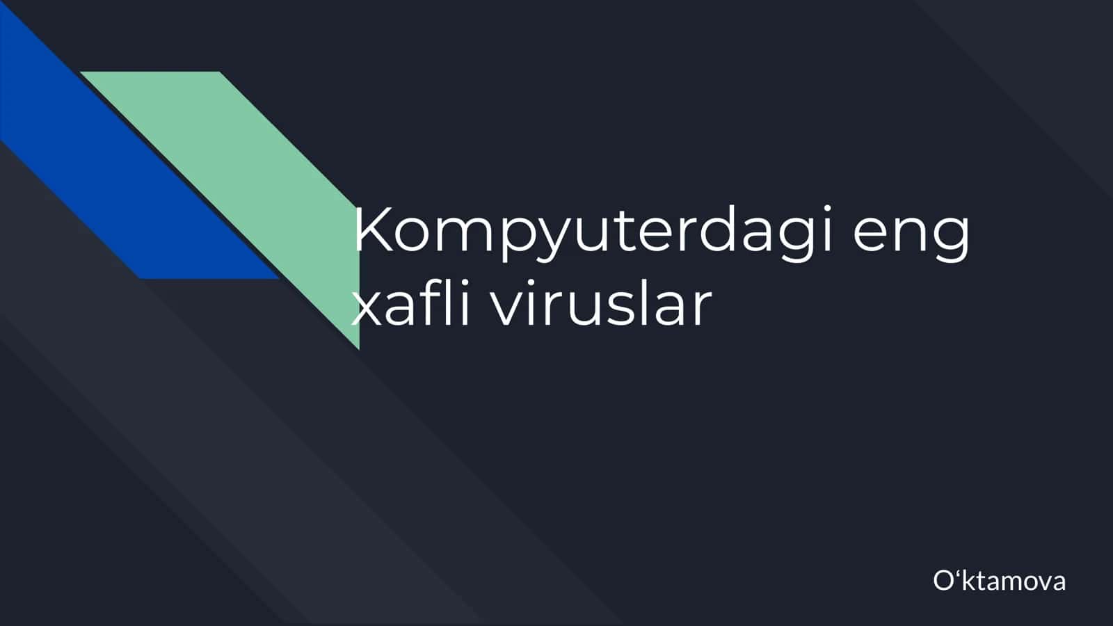 Kompyuter viruslari 1