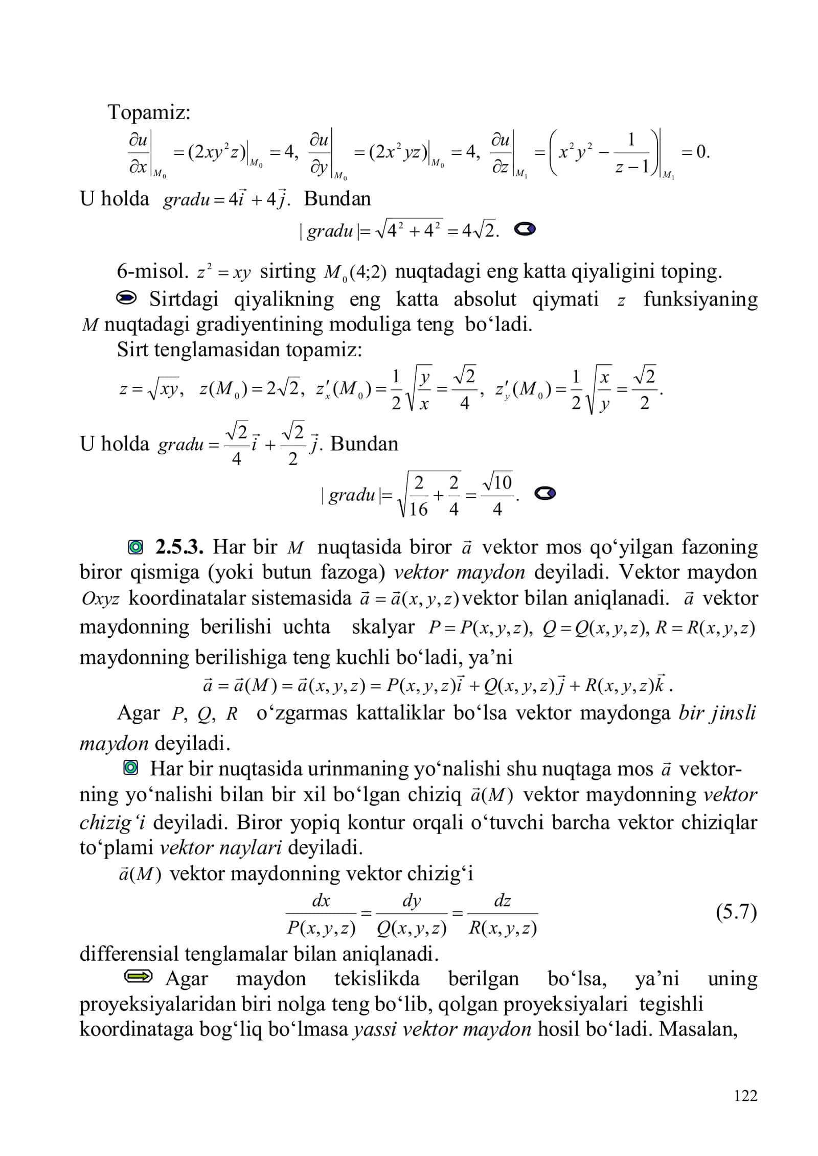 vektor maydon 1