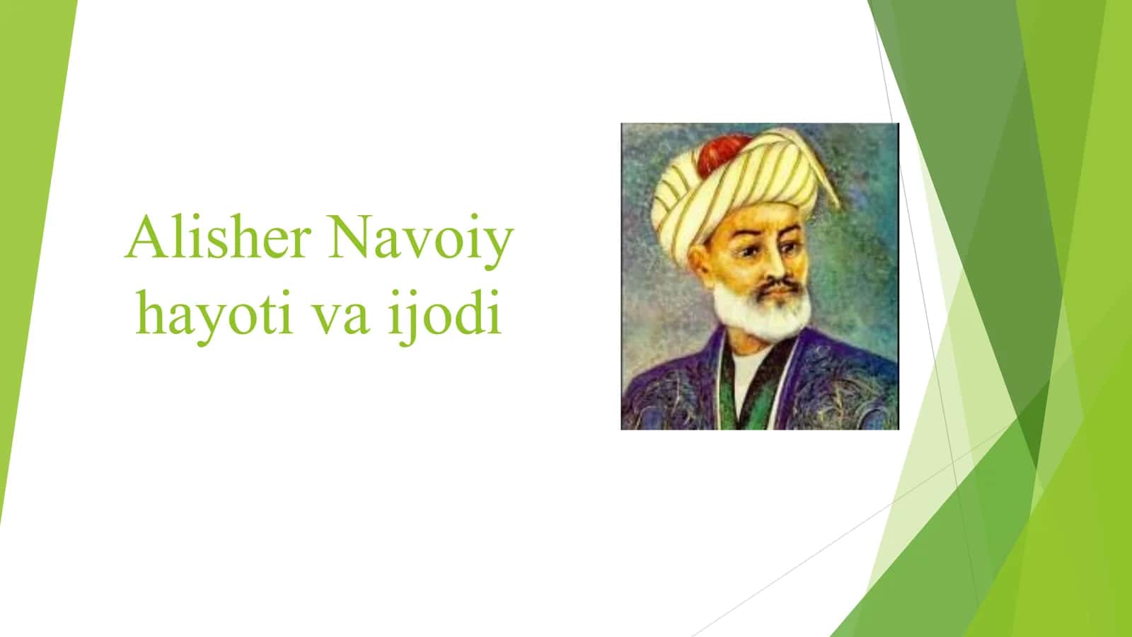 Alisher Navoiy hayoti va ijodi 1