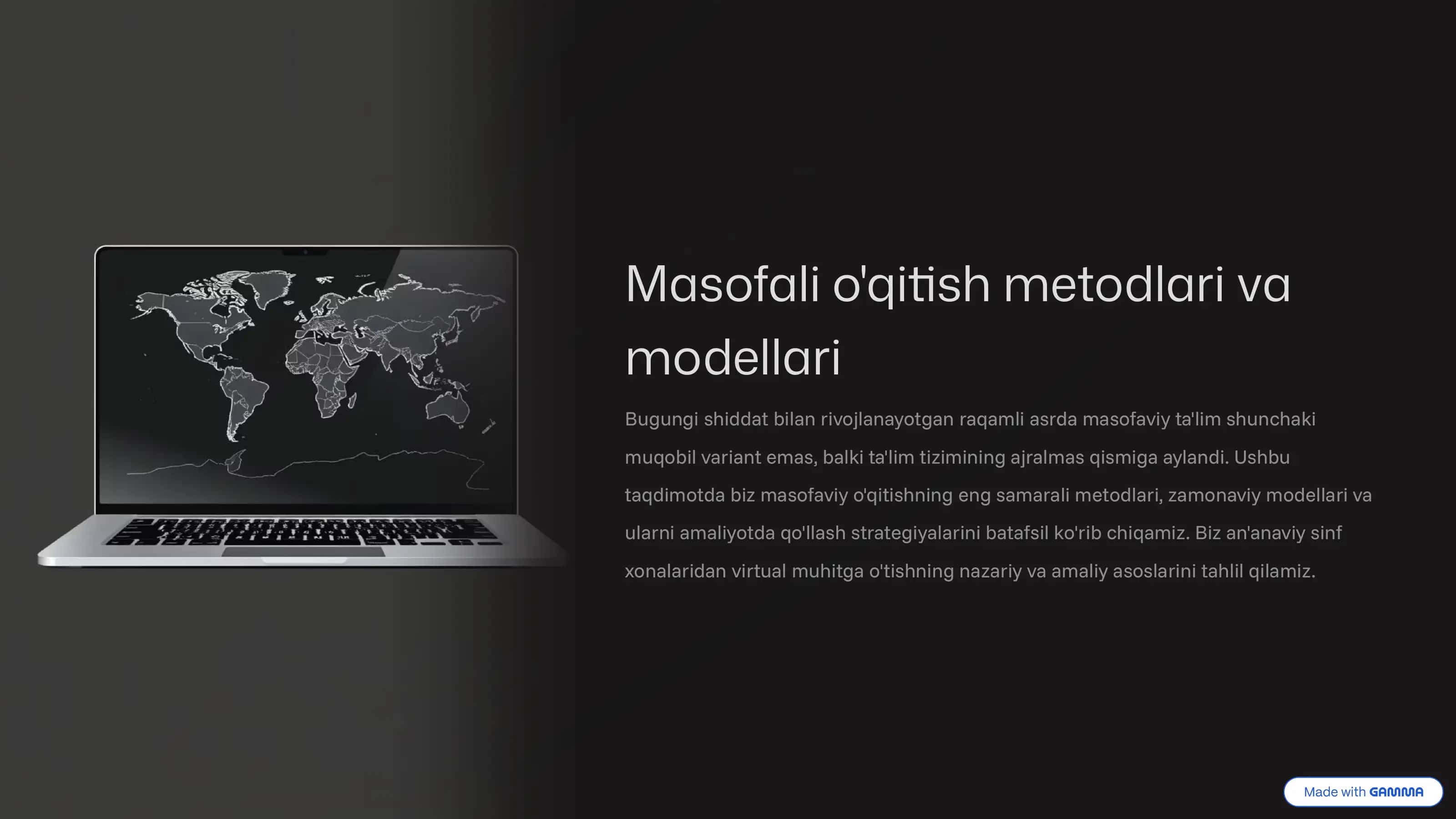 Masofali o'qitish metodlari va modellari 1