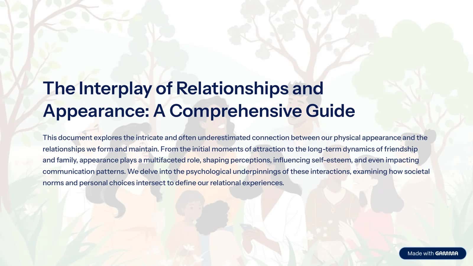 The Interplay of Relationships and Appearance: A Comprehensive Guide 1