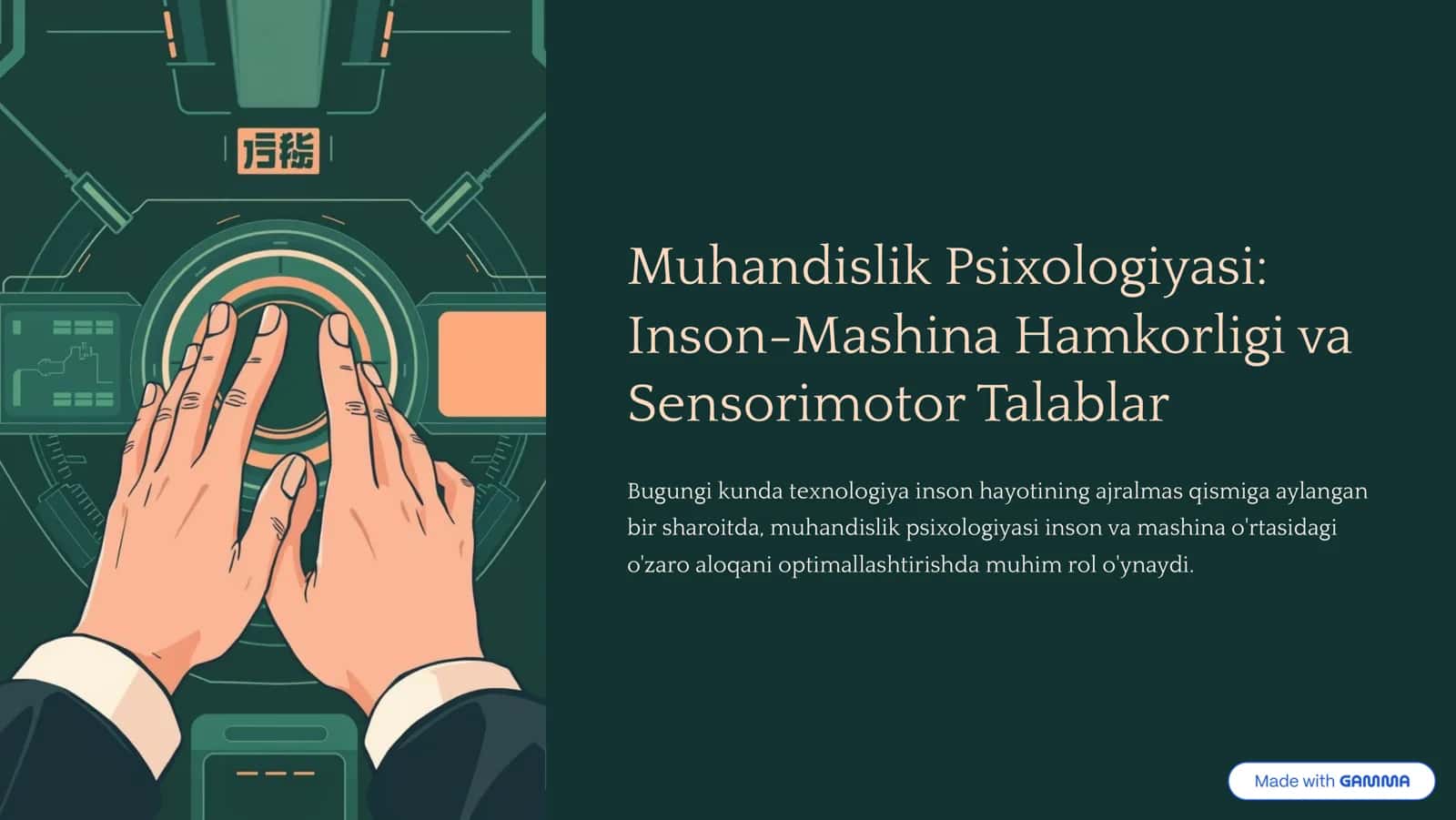 Muhandislik Psixologiyasi 1
