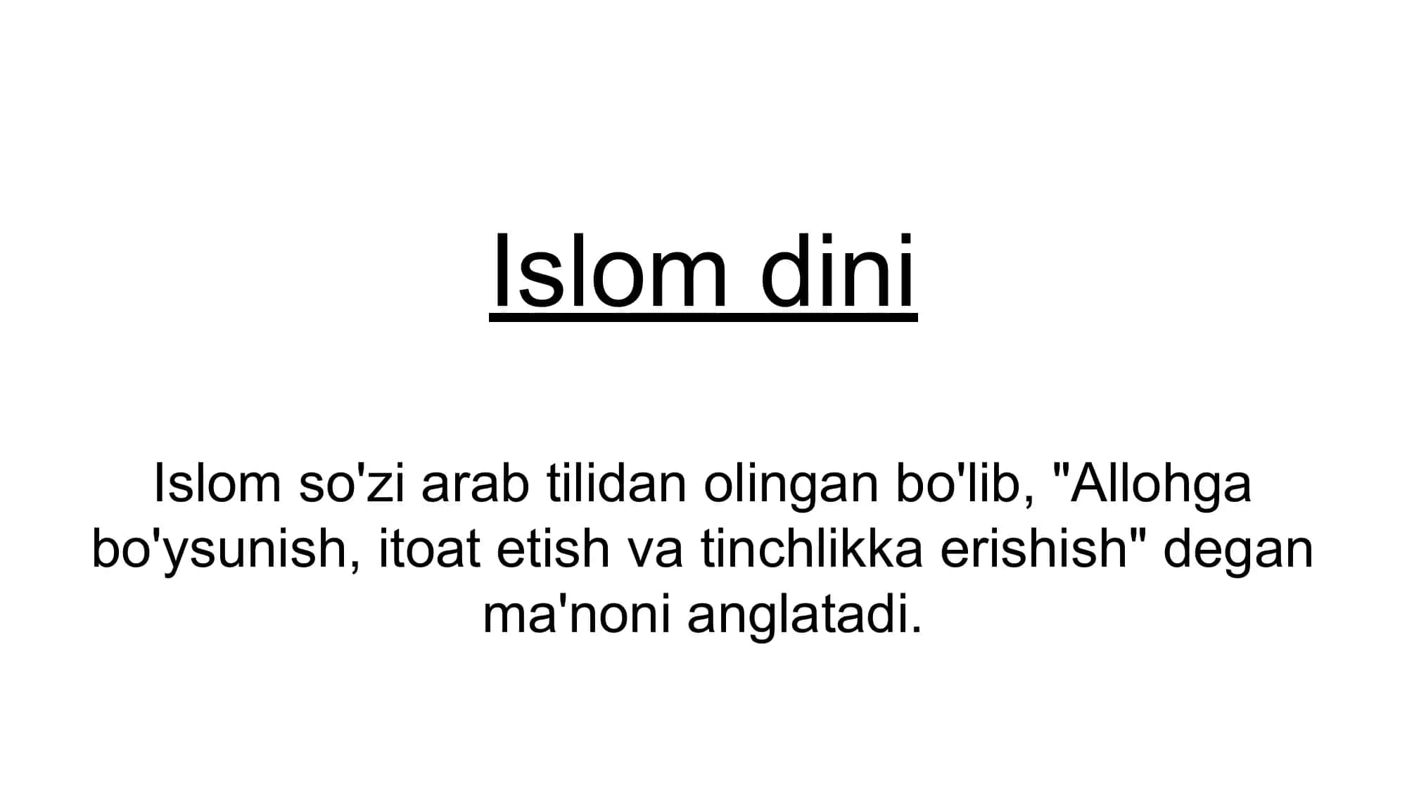 Islom dini 1