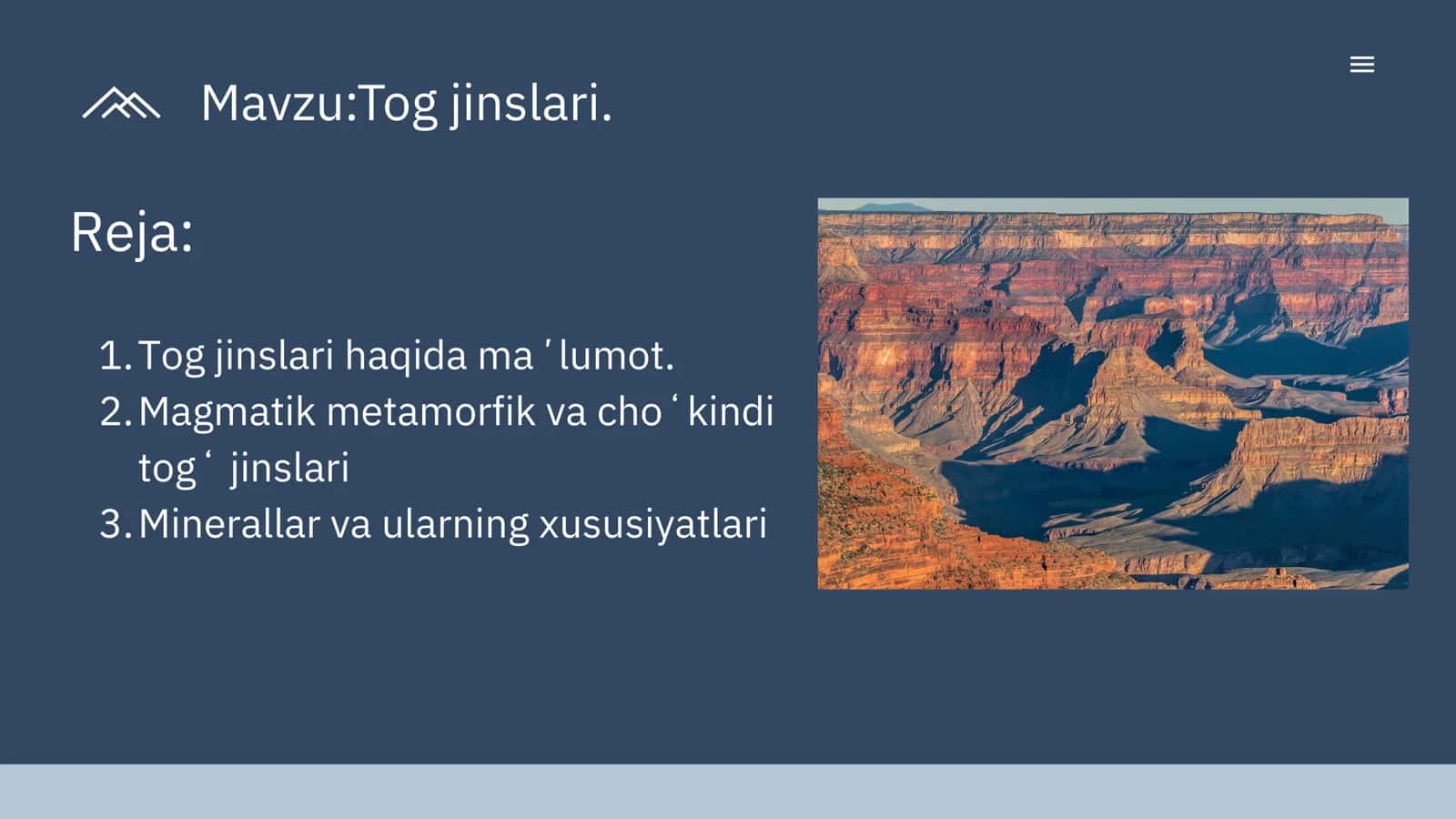 Tog' jinslari 1