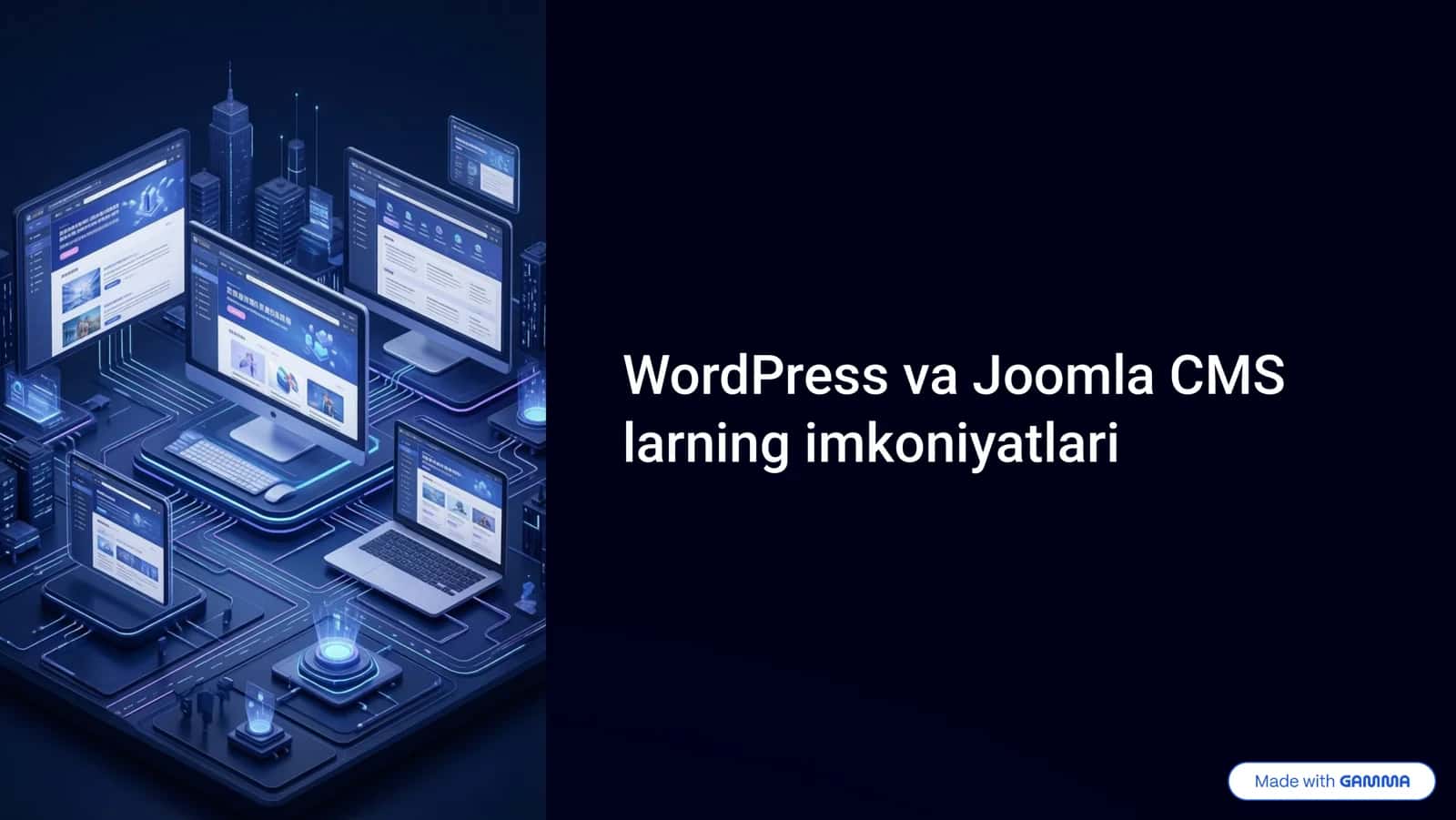 WordPress va Joomla CMSlarning-imkoniyatlari 1