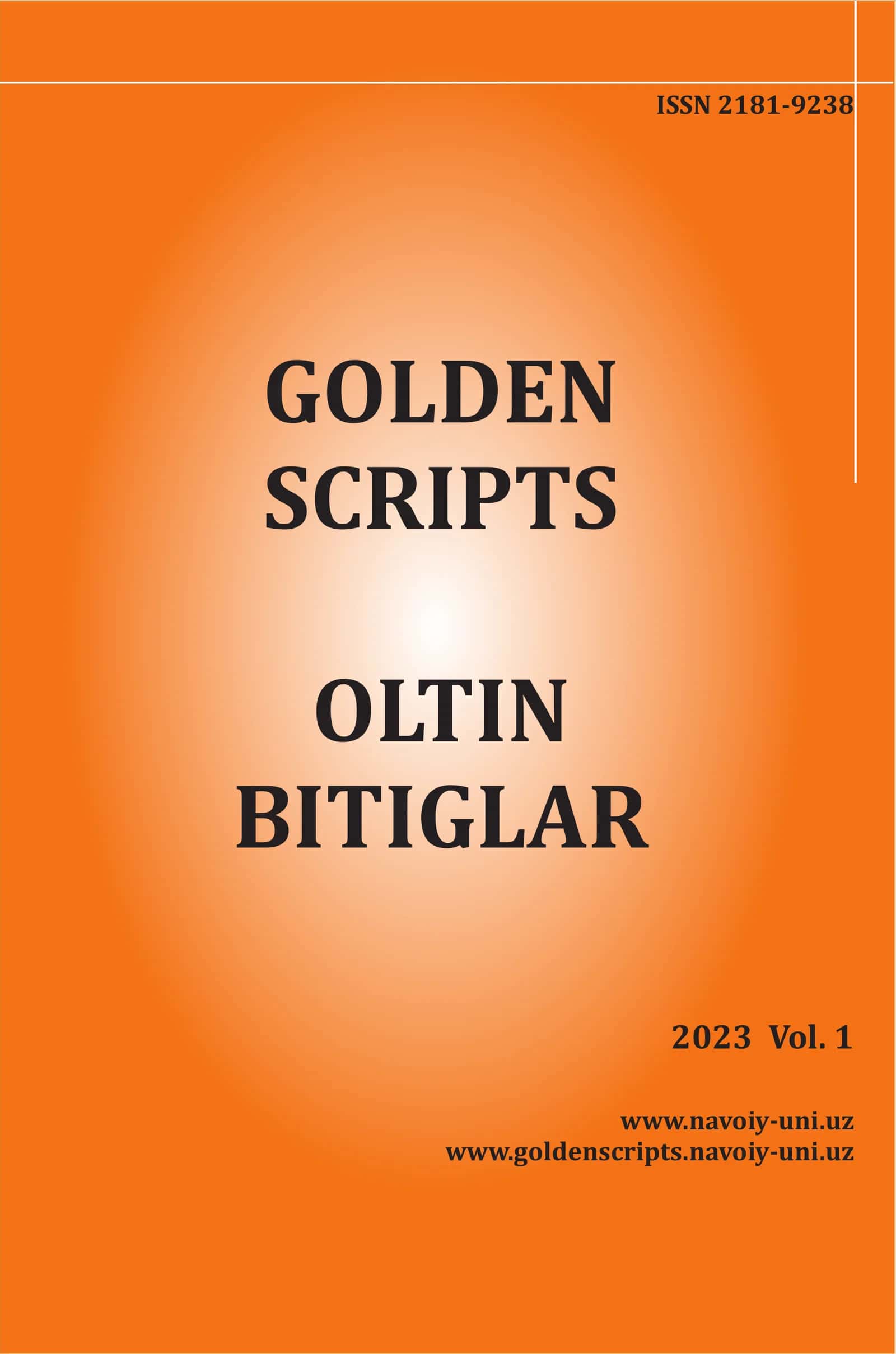 Golden Scripts Oltin Bitiglar 2023 Vol.1 1