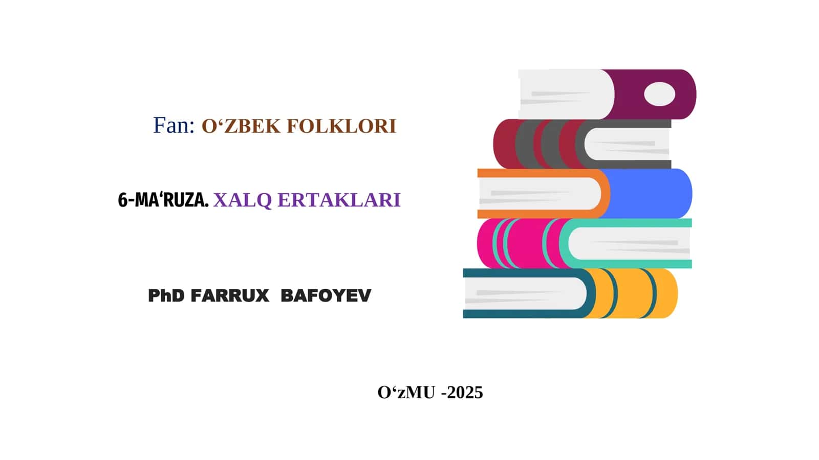 O'ZBEK FOLKLORI 1