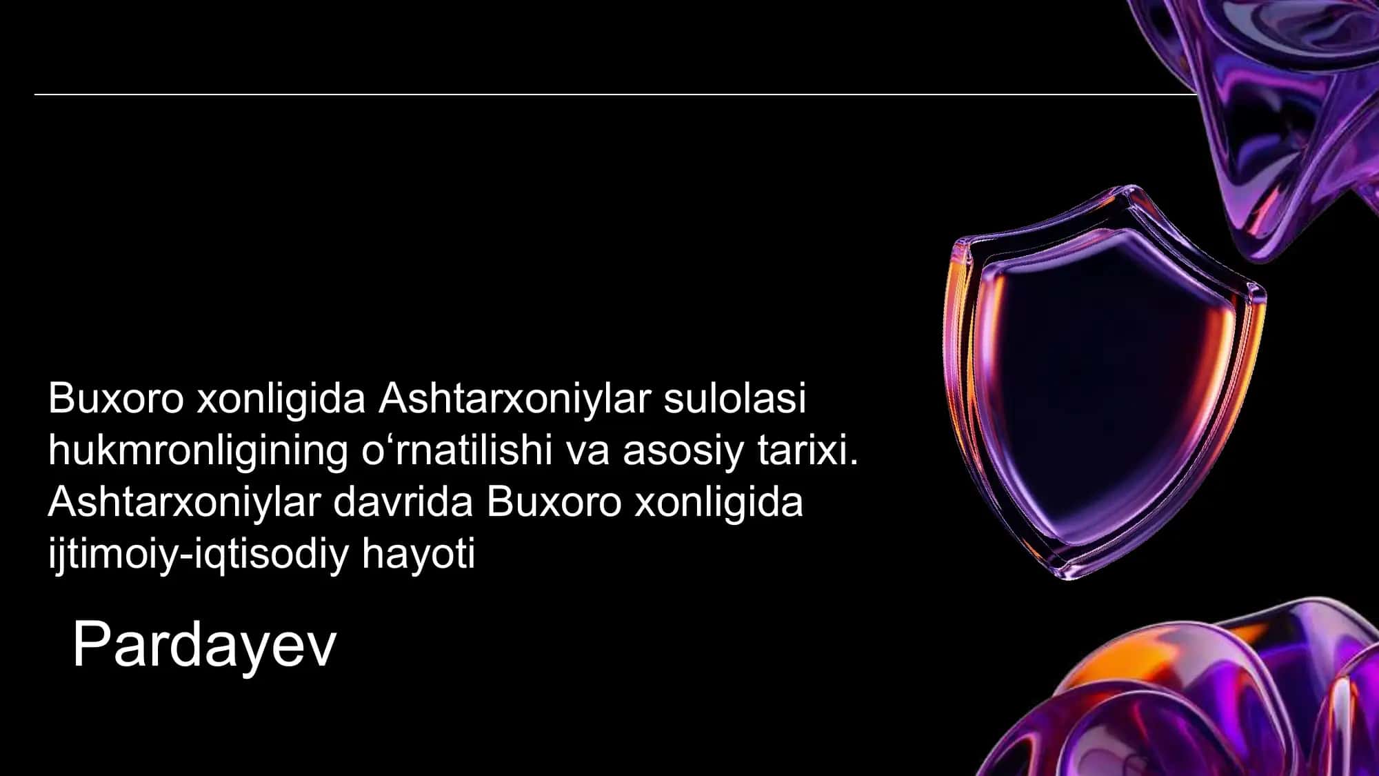 Buxoro xonligi 1