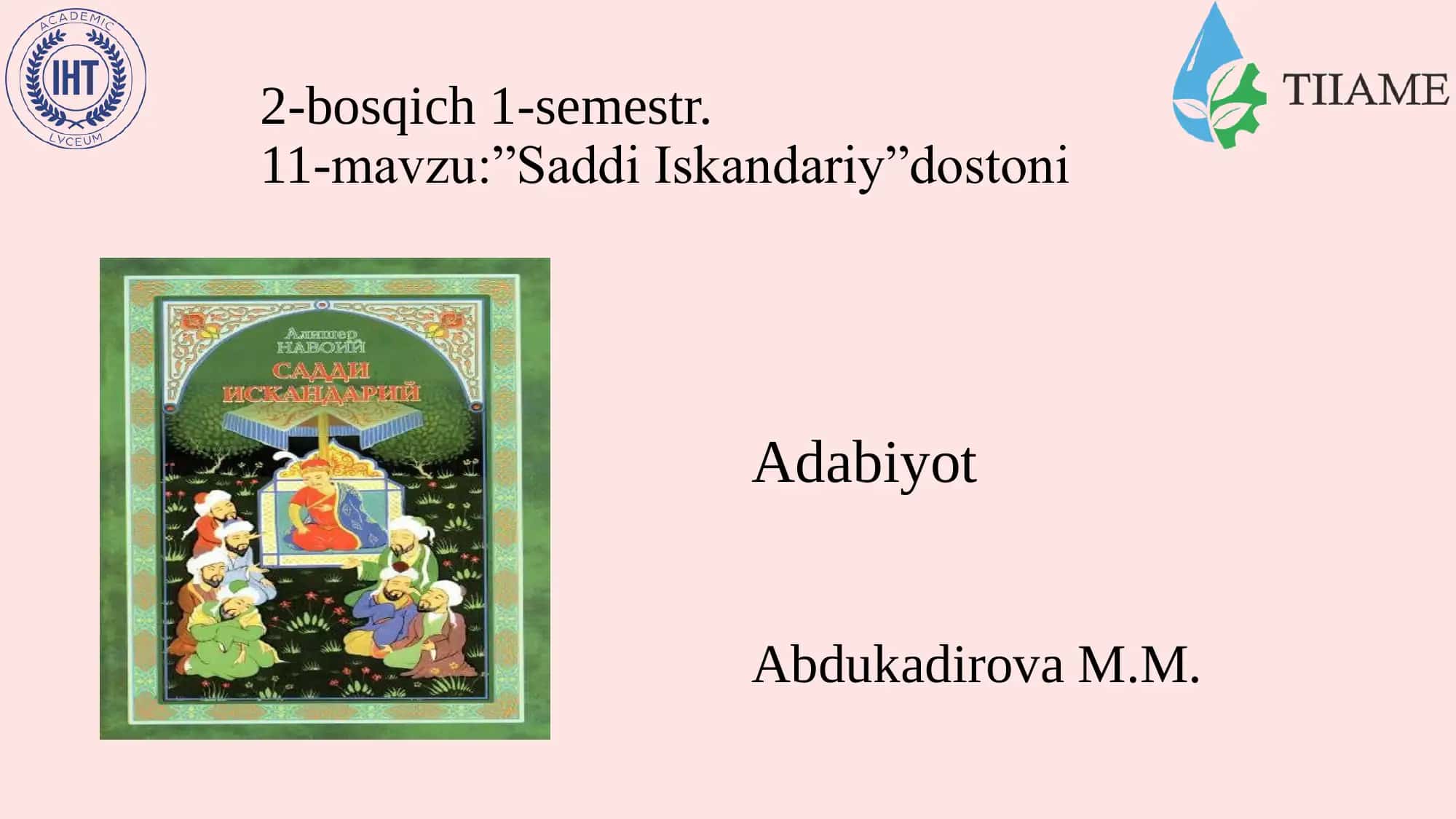 Saddi Iskandariy 1