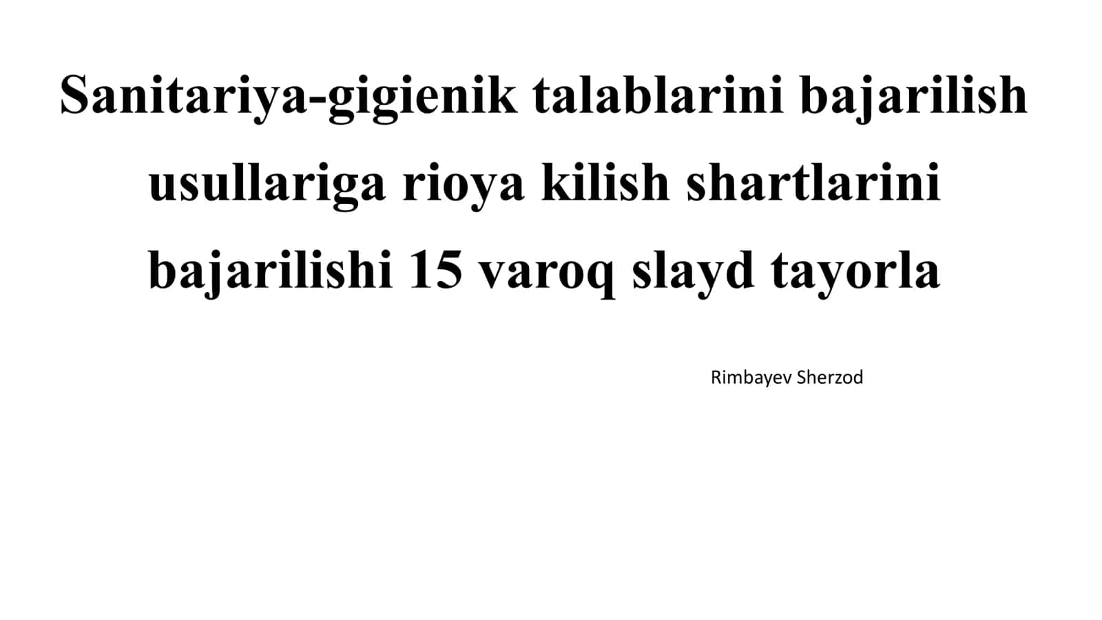 Sanitariya 1