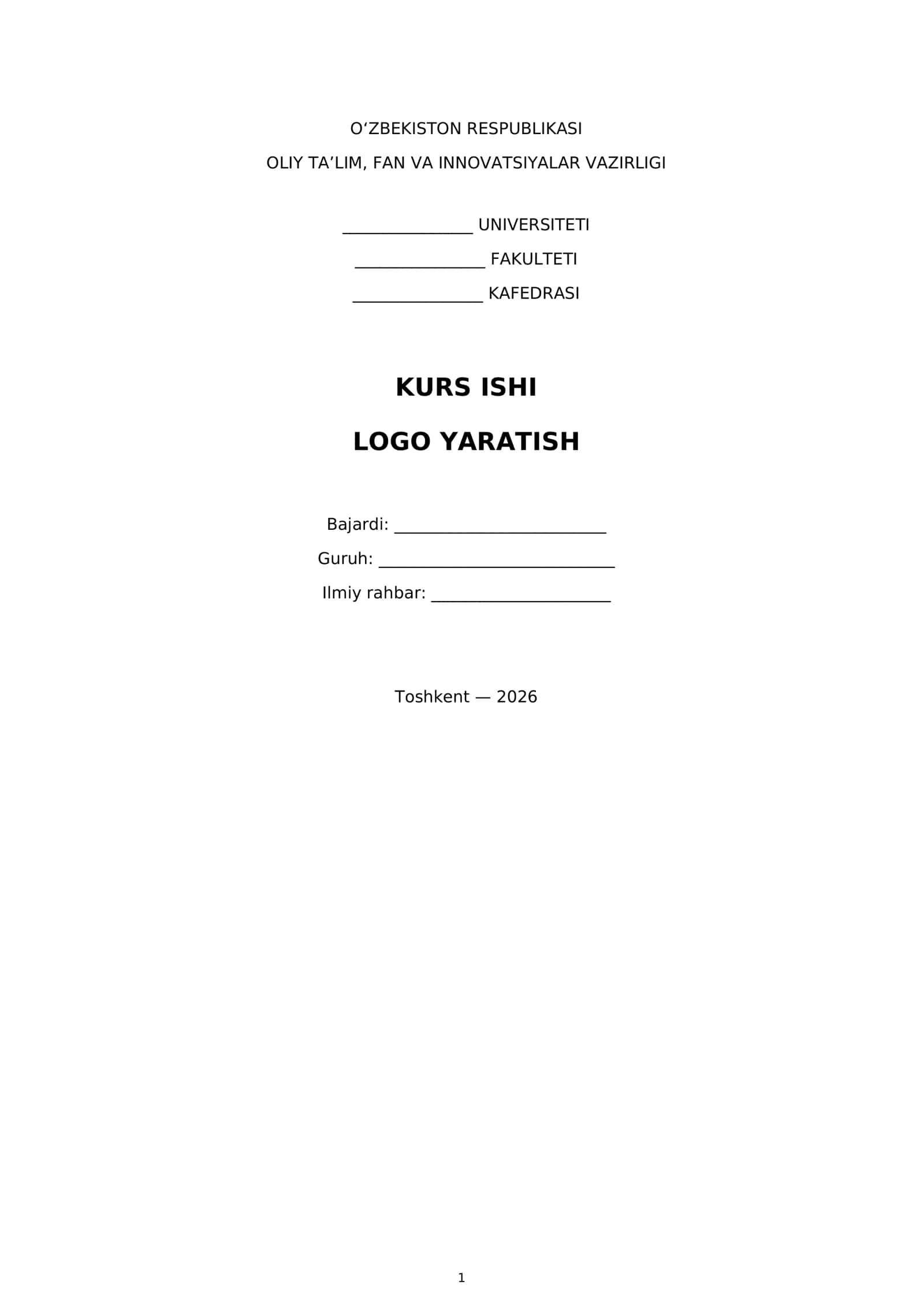 Logo yaratish 1