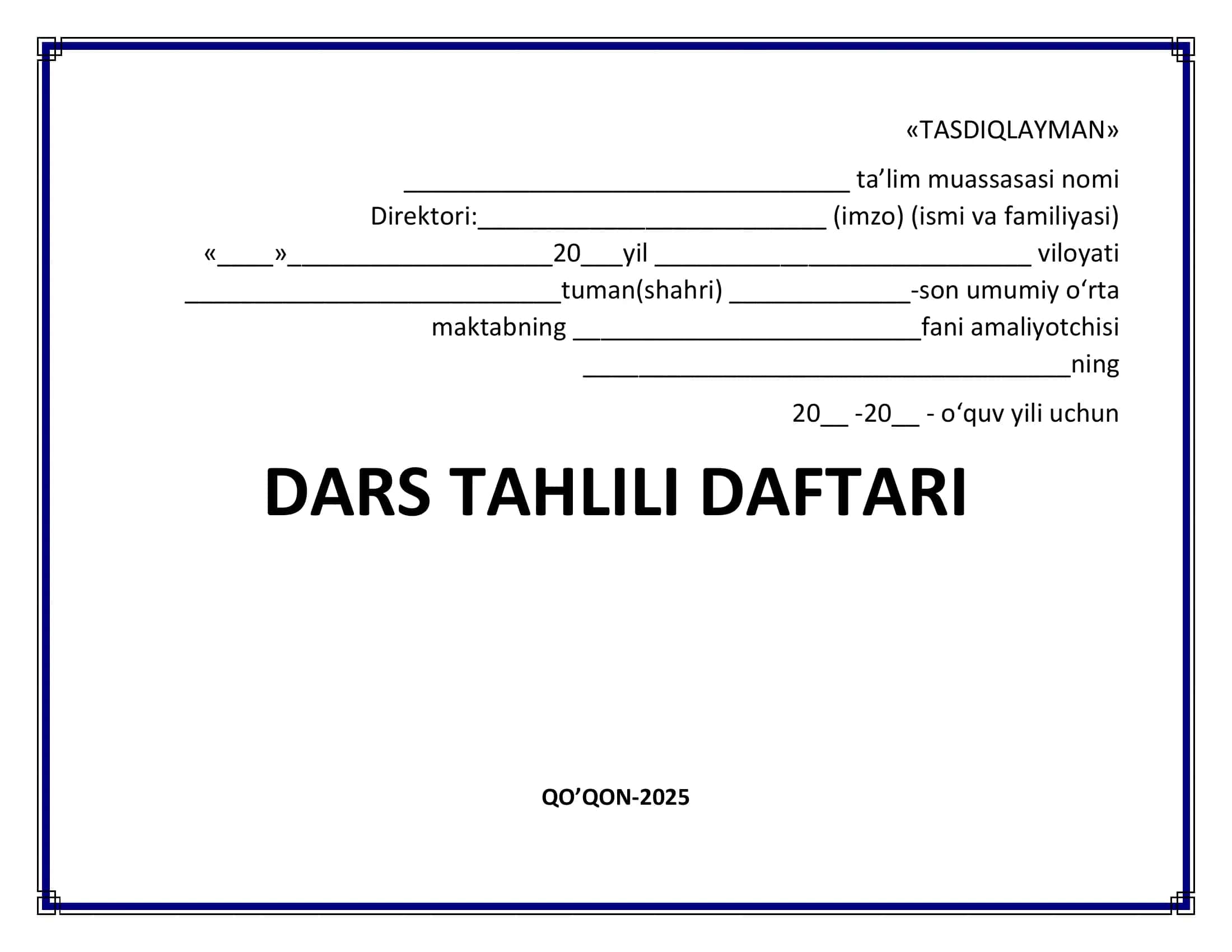 taxlil daftari 1