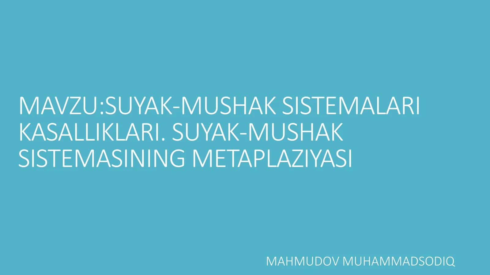 Suyak mushak sistemalari 1