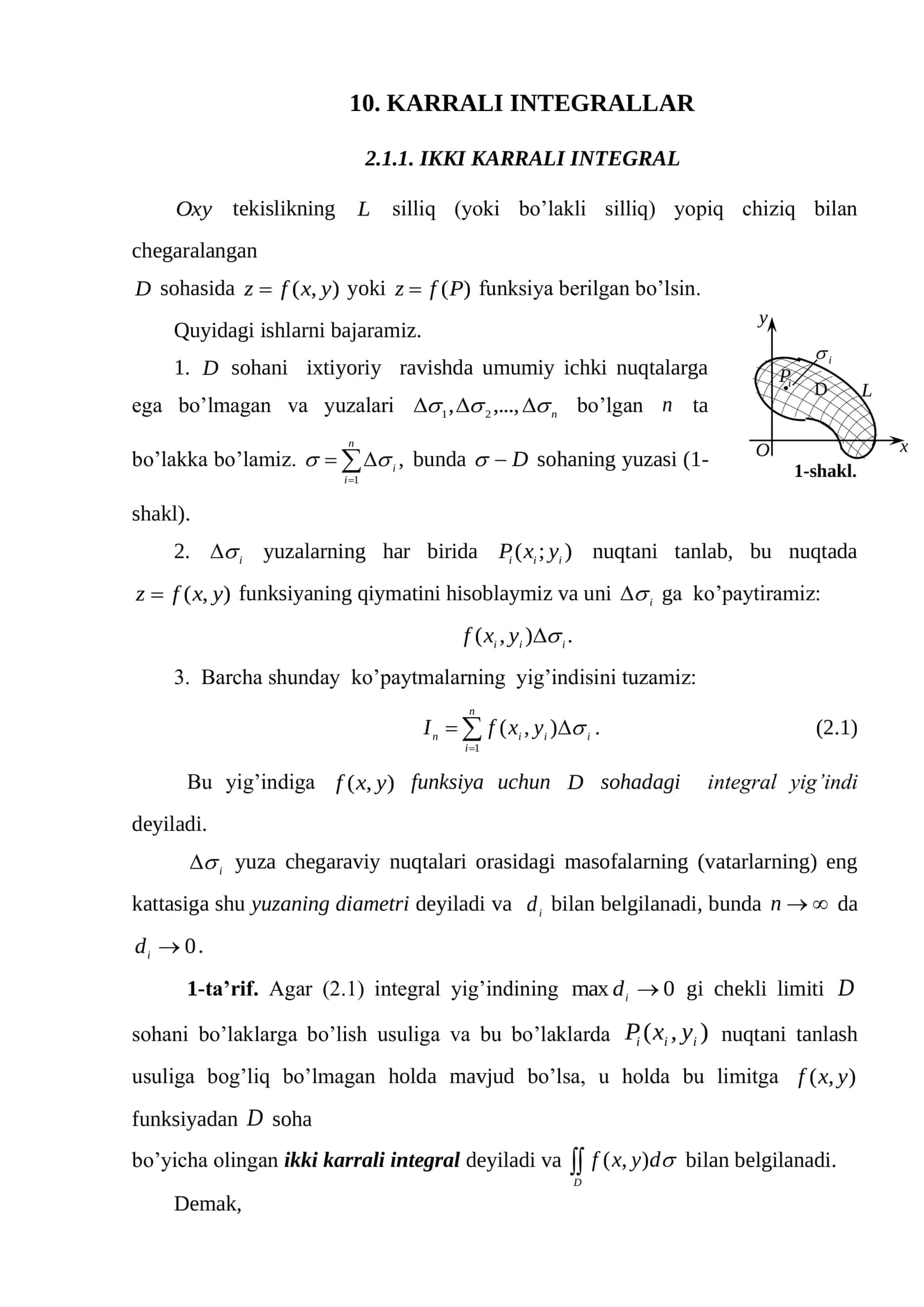 KARRALI INTEGRALLAR 1