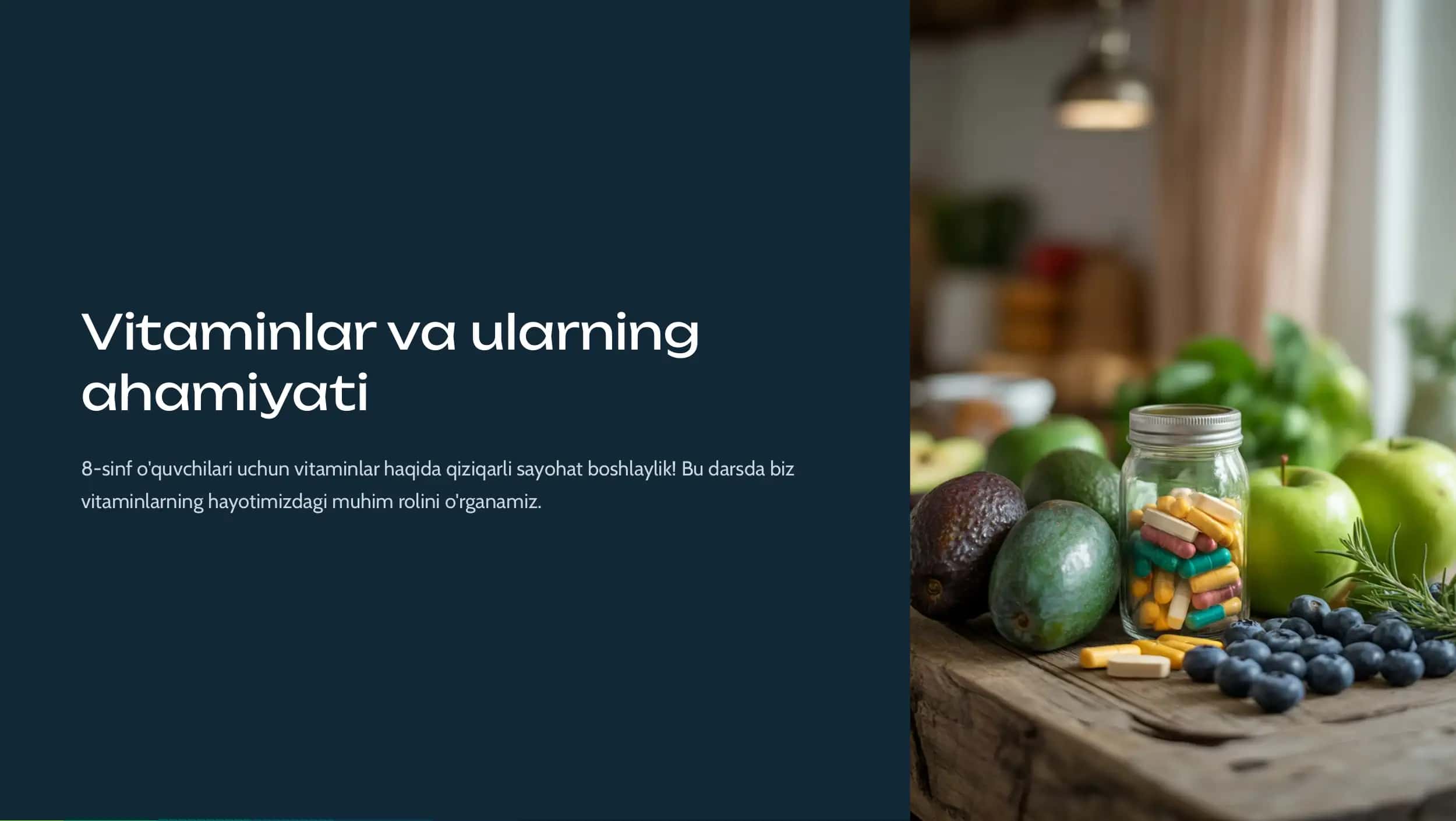 Vitaminlar va ularning ahamiyati 1