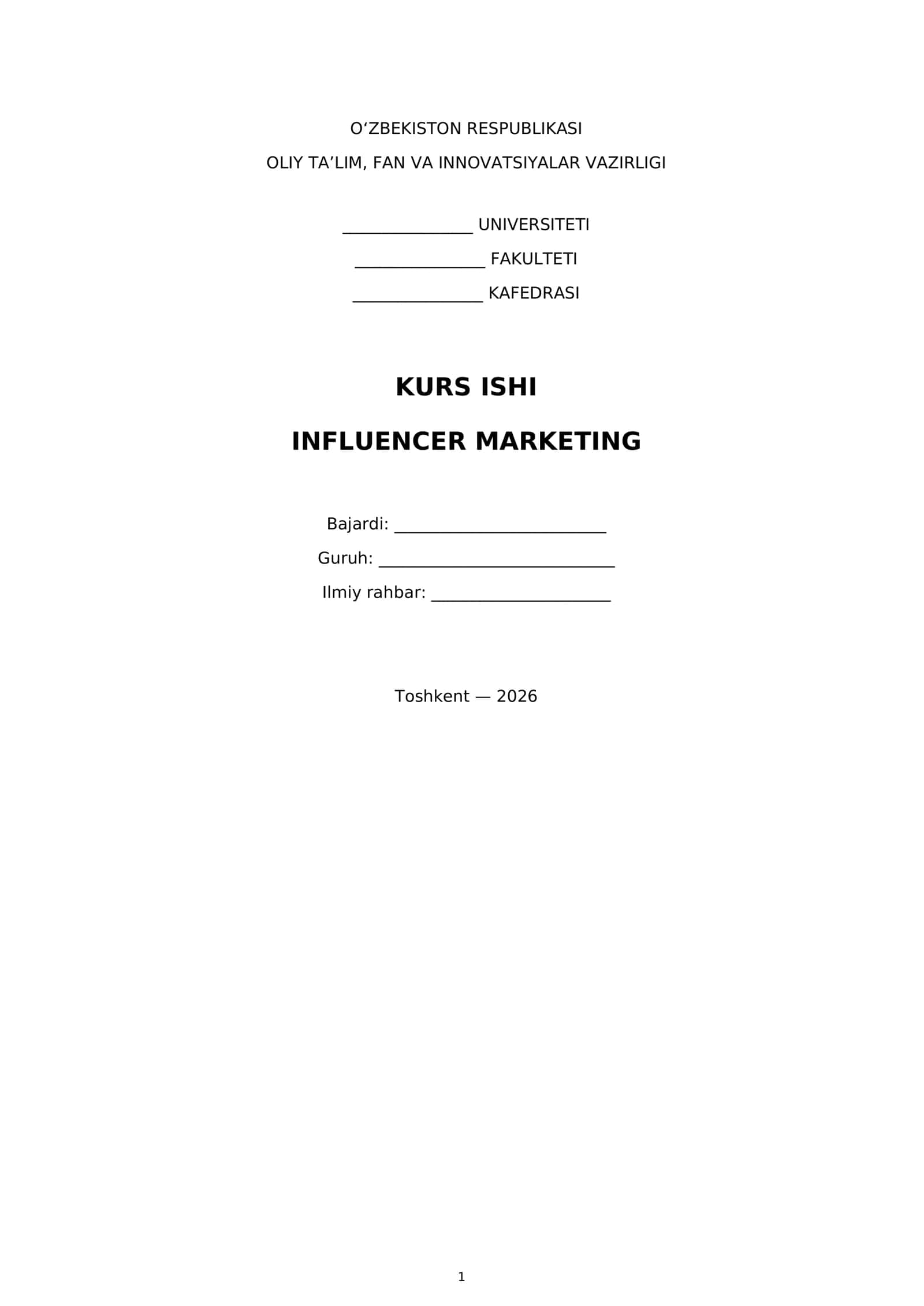 Influencer marketing 1