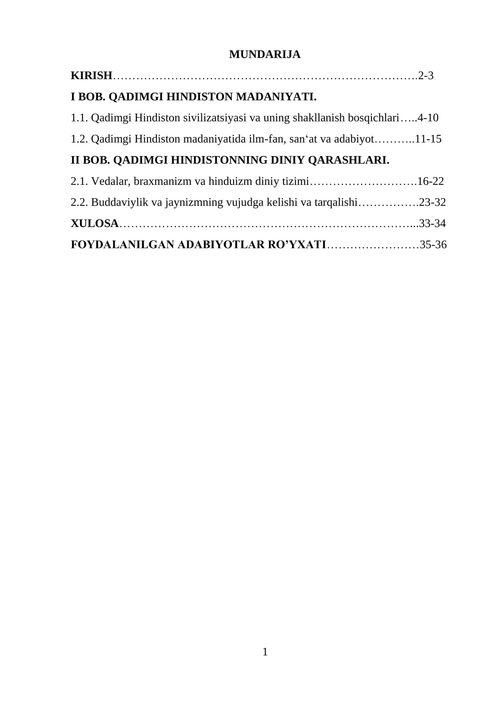 Qadimgi Hindiston Madaniyati 1