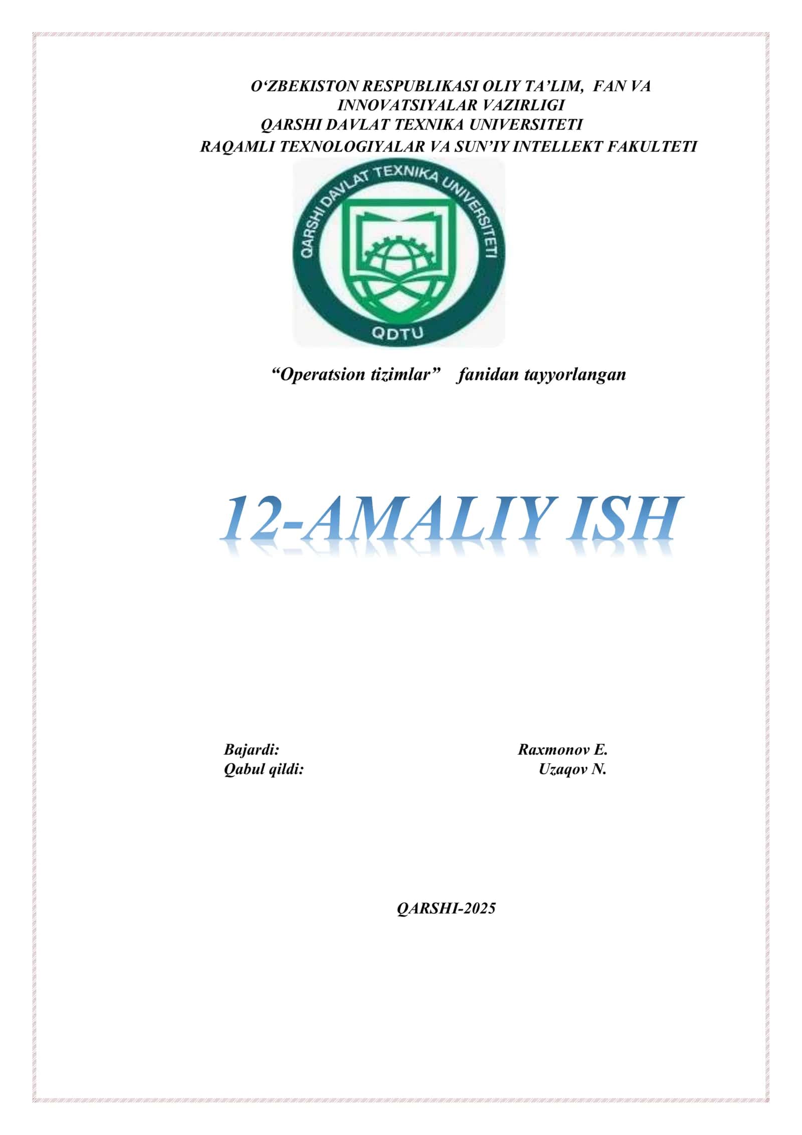 Kompyuterni masofadan boshqarish 1
