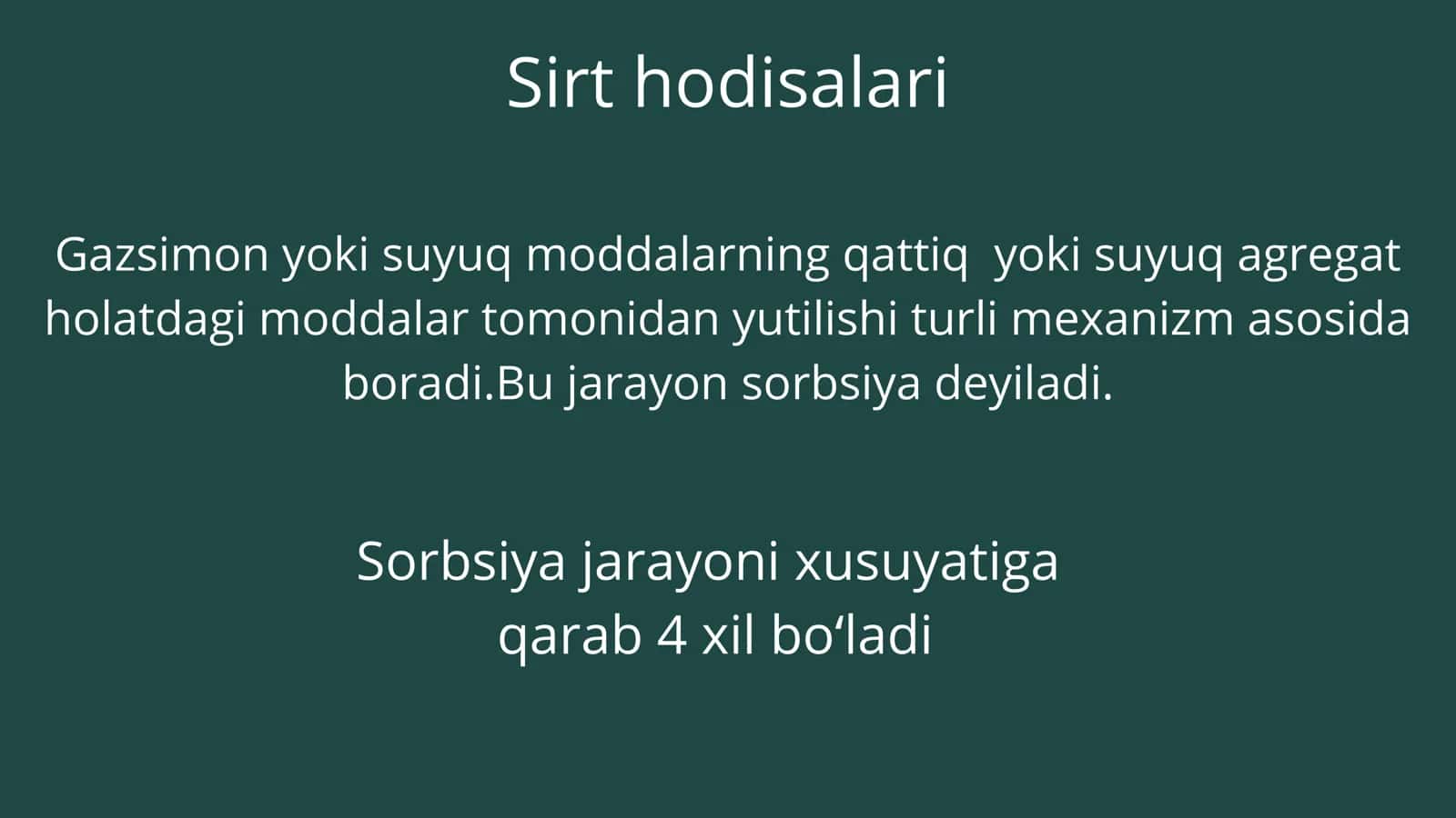 Sirt hodisalari 1
