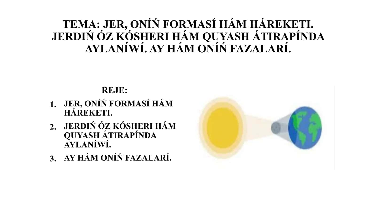 Jer hám onıń forması slayd 1