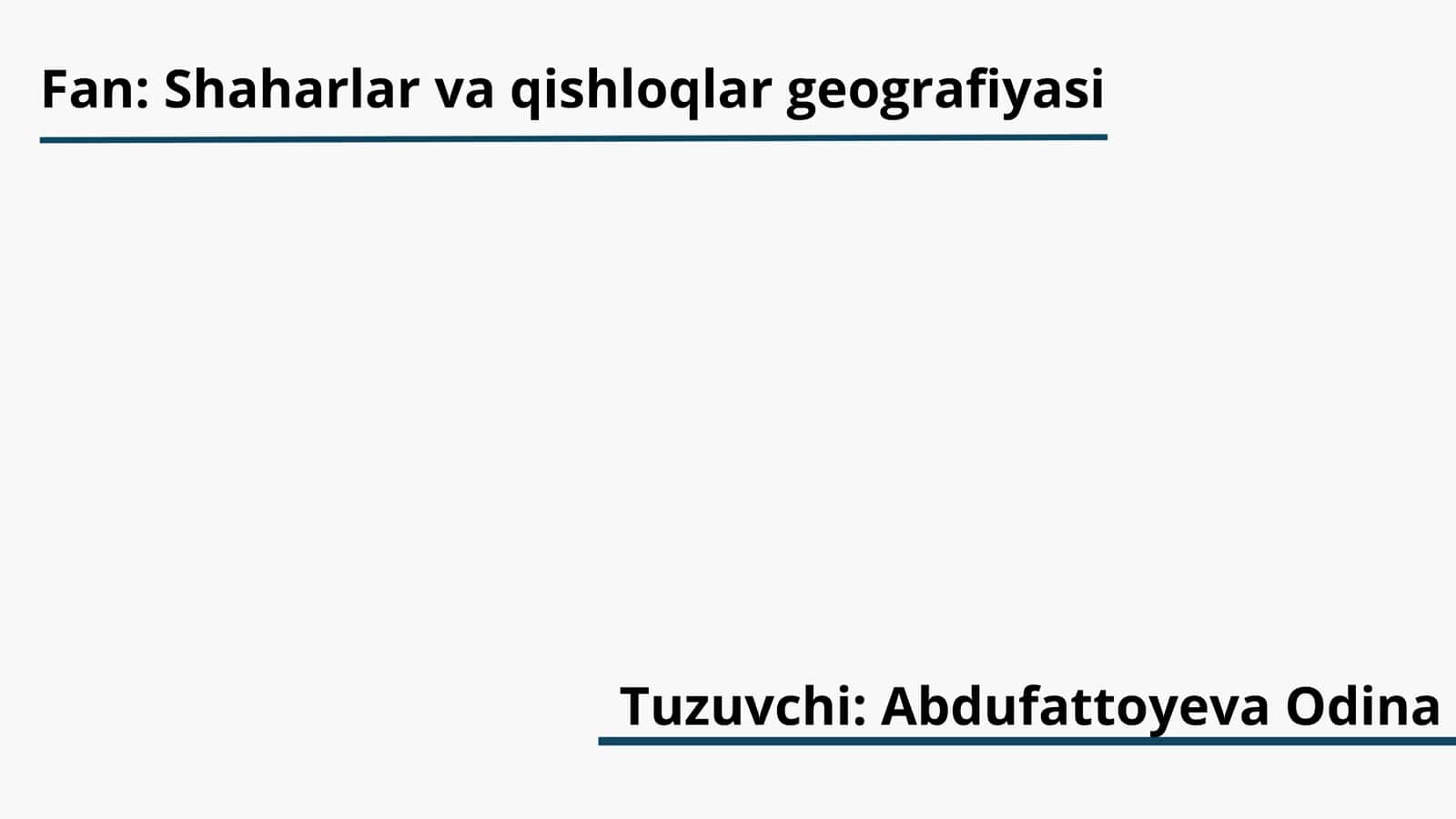Jizzax viloyati shaharlarining tavsifi 1