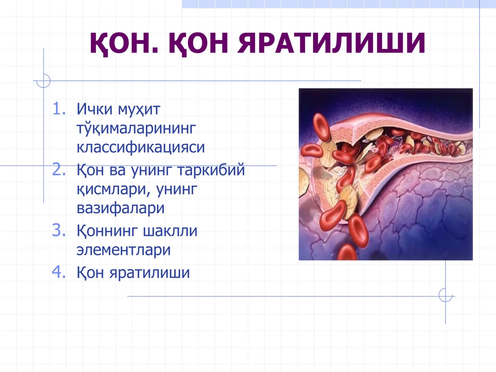 ҚОН ЯРАТИЛИШИ 1