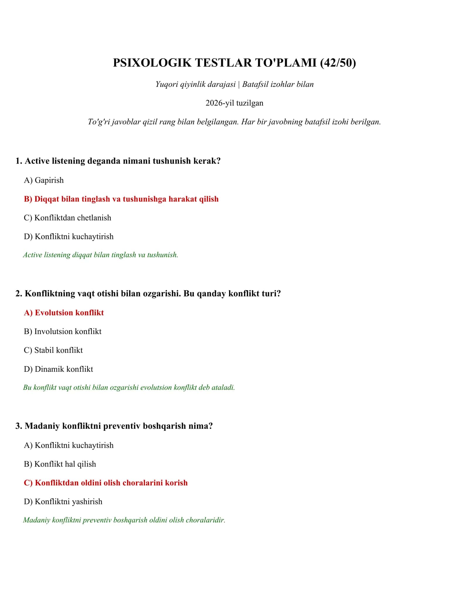 PSIXOLOGIK TESTLAR TO'PLAMI (42/50) 1