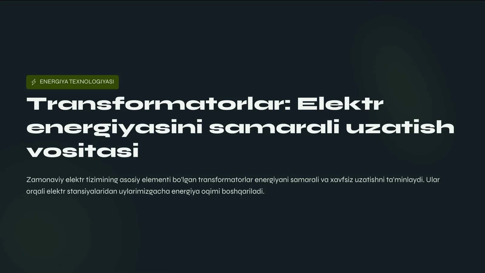 ENERGIYA TEXNOLOGIYASI 1