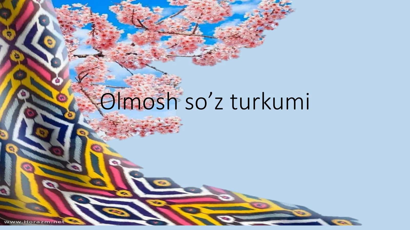 Olmosh so’z turkumi 1