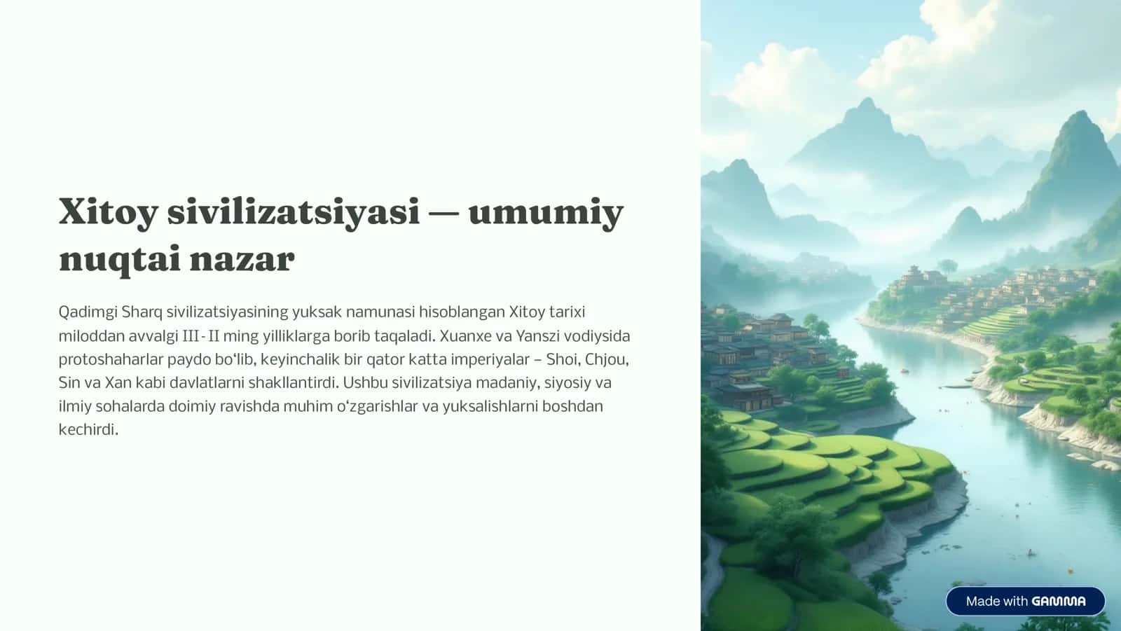 Xitoy sivilizatsiyasi 1