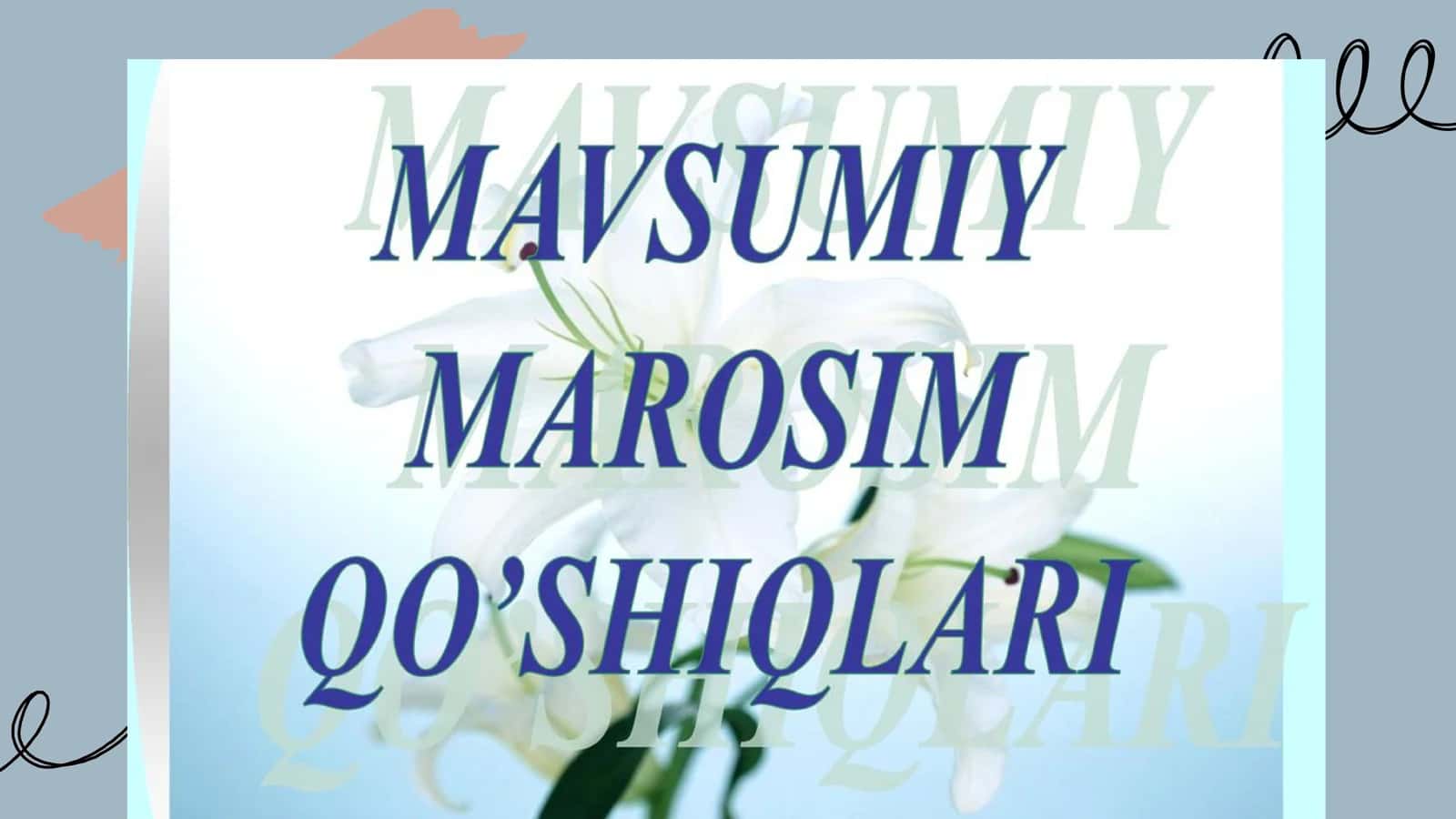 Mavsumiy marosim qo'shiqlari 1