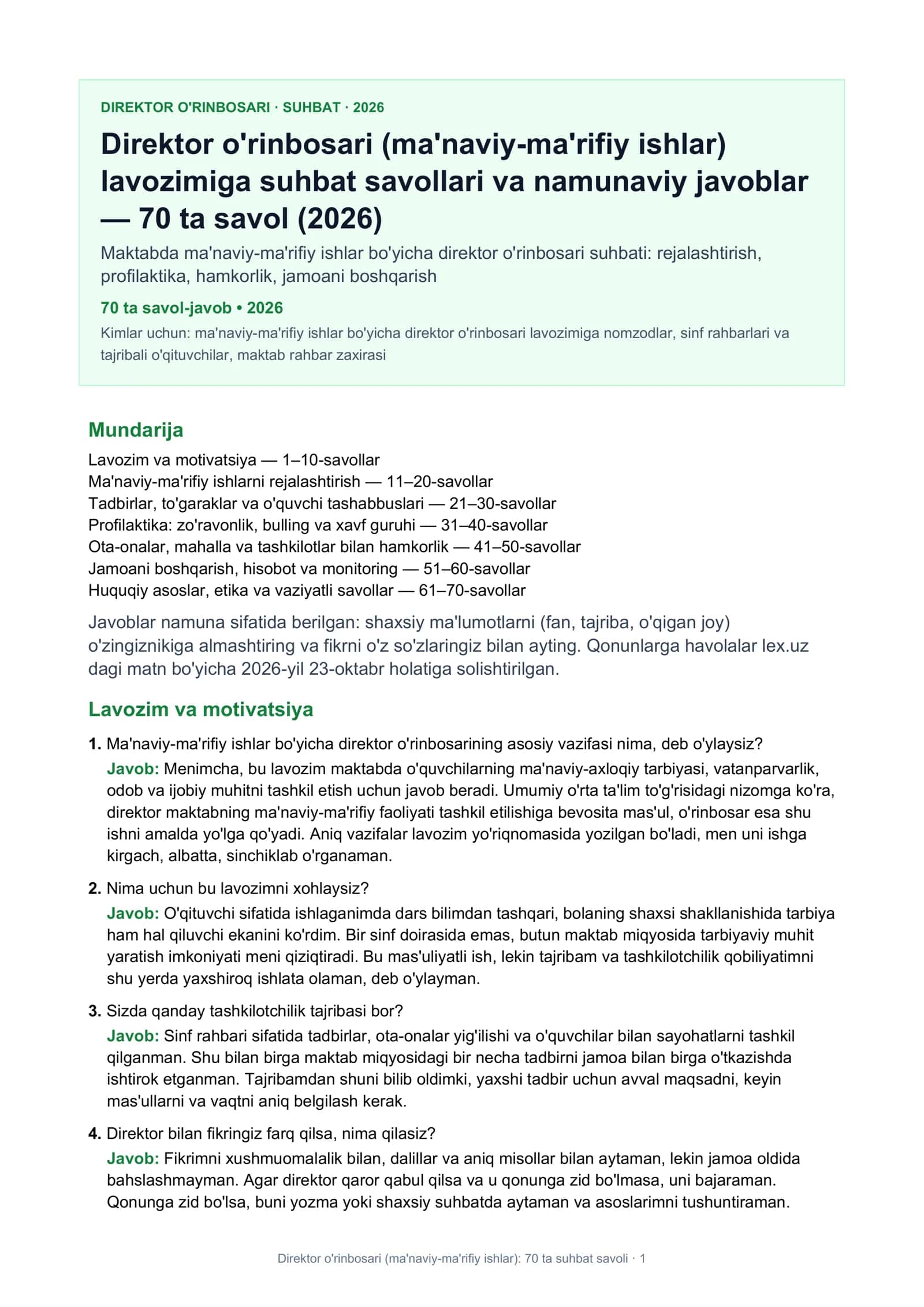 Direktor o'rinbosari (ma'naviy-ma'rifiy ishlar) 1