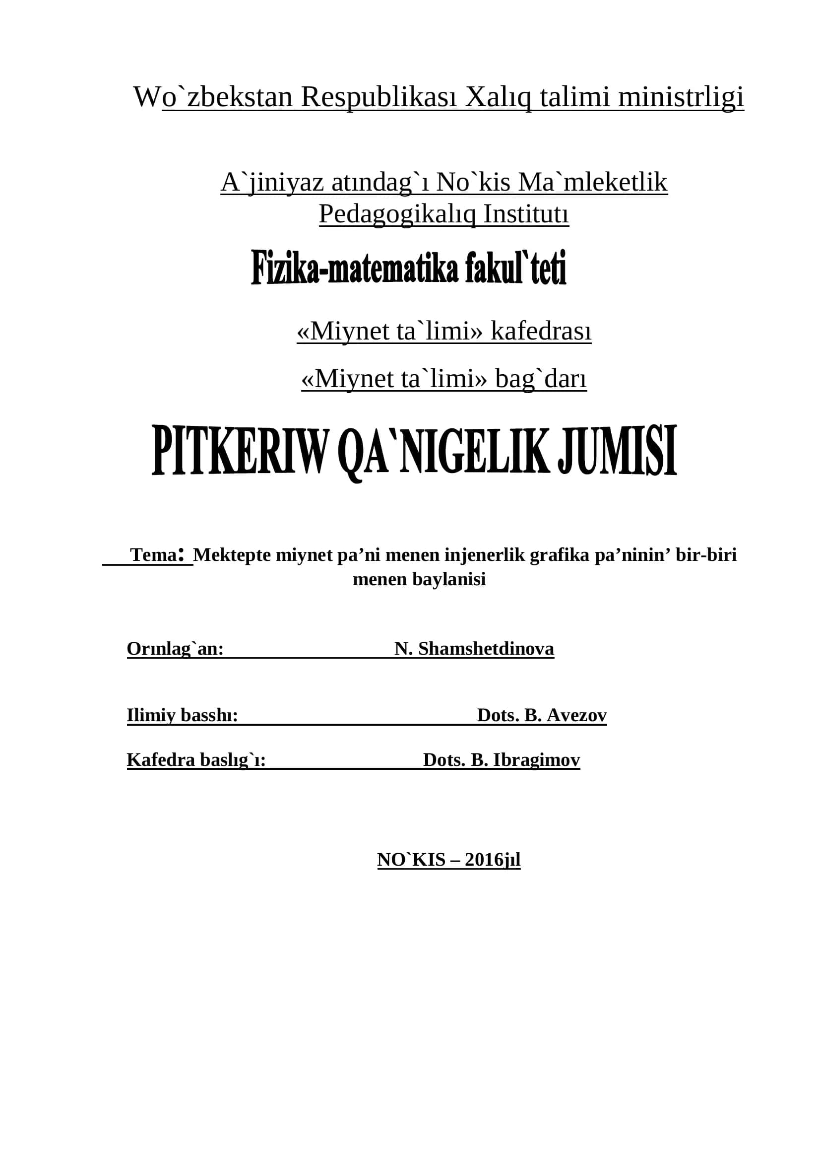 Miynet ta'limi 1