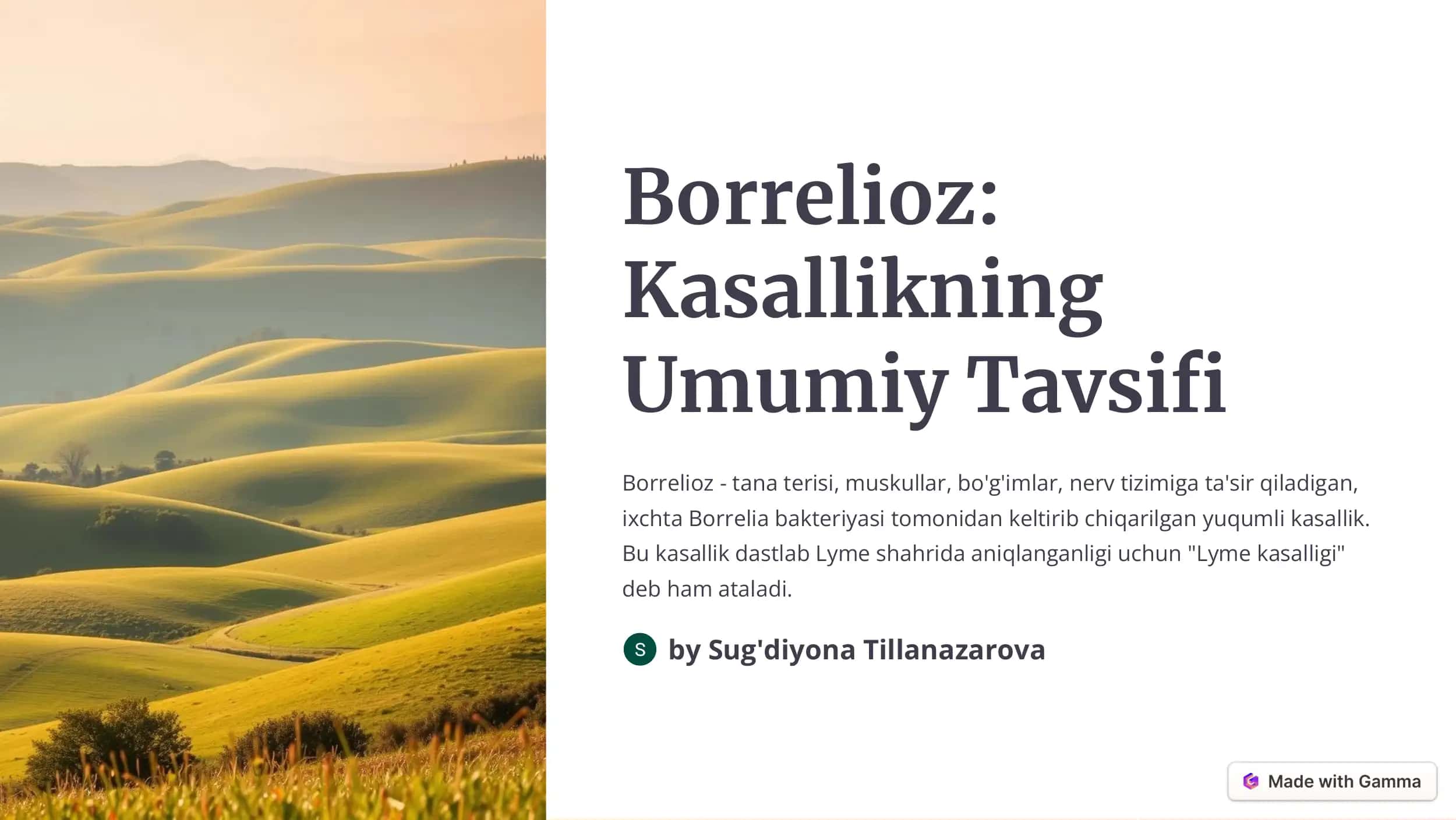 Borrelioz Kasalligi 1