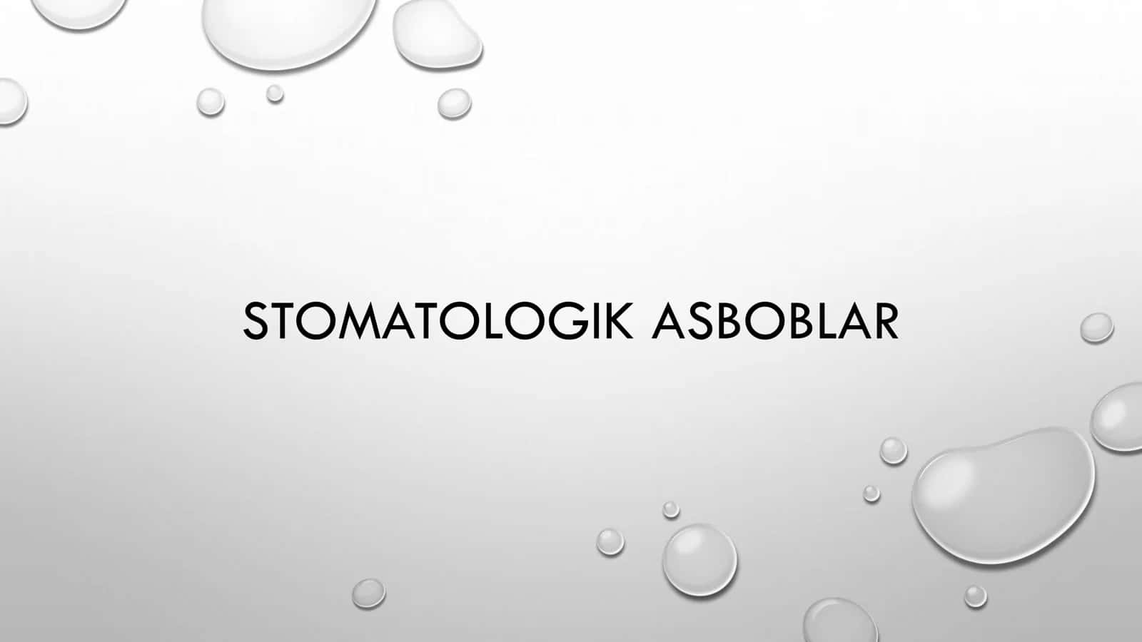 STOMATOLOGIK ASBOBLAR 1