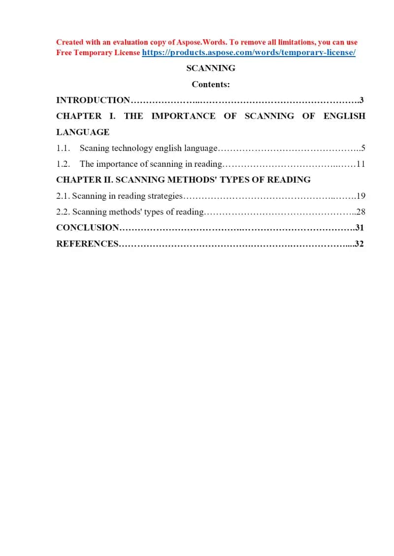 Scanning Technology in English Language 1