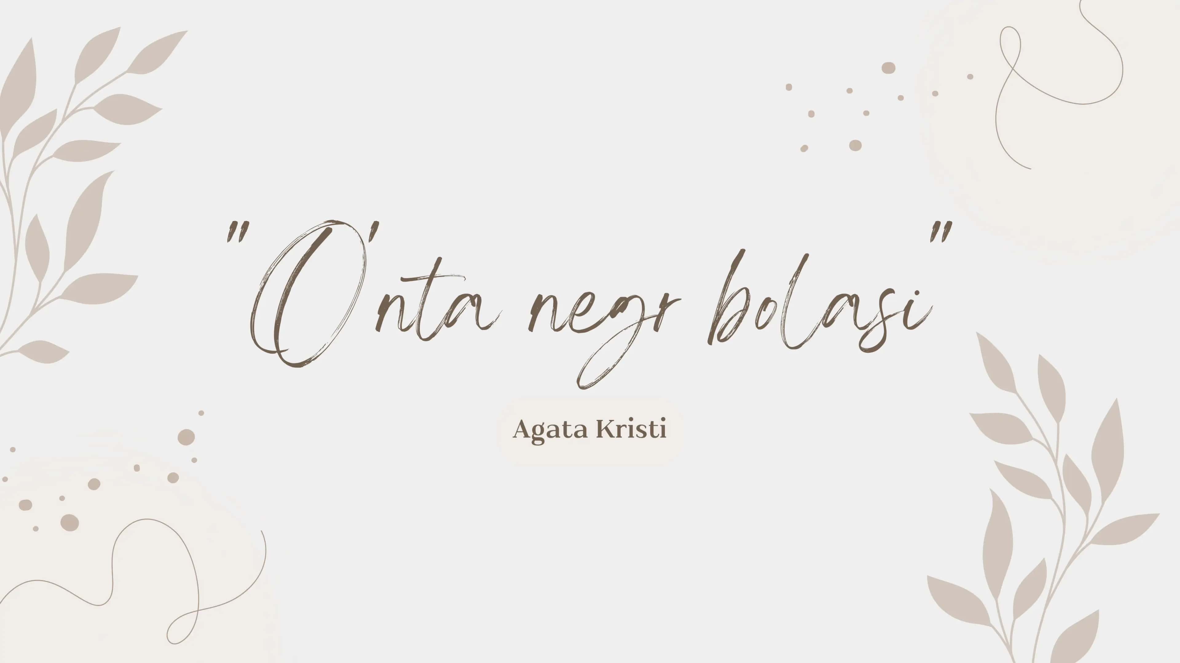 O'nta negr bolasi 1