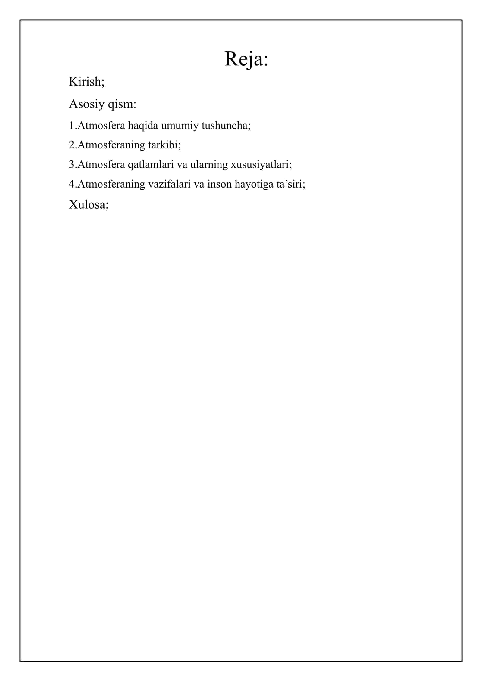 Atmosfera 1