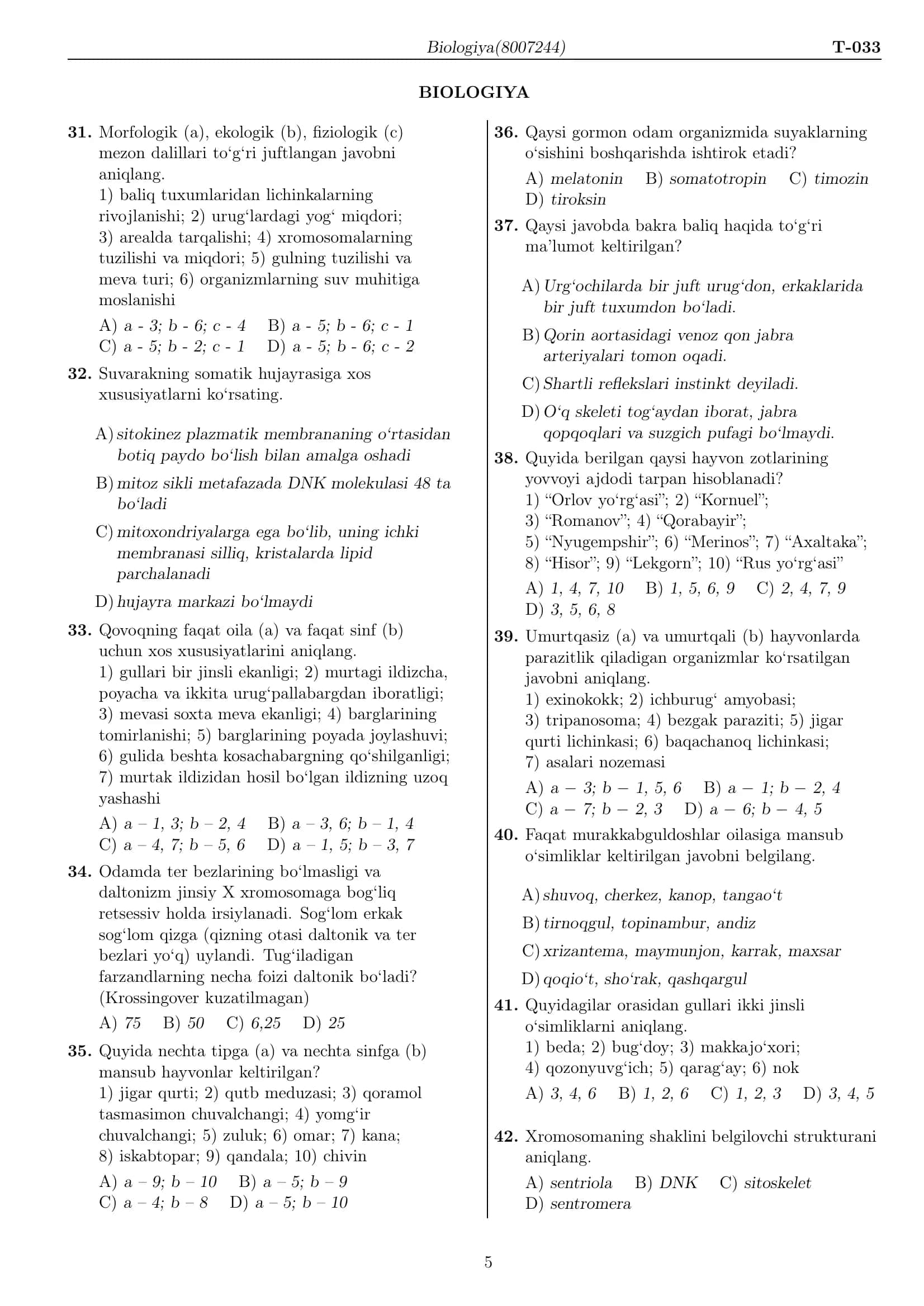 Biologiya 1