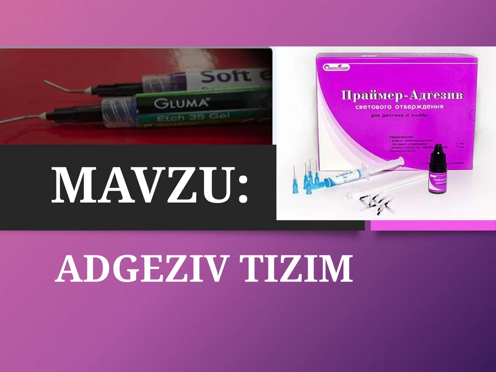 ADGEZIV TIZIM 1