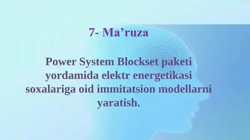 Power System Blockset paketi