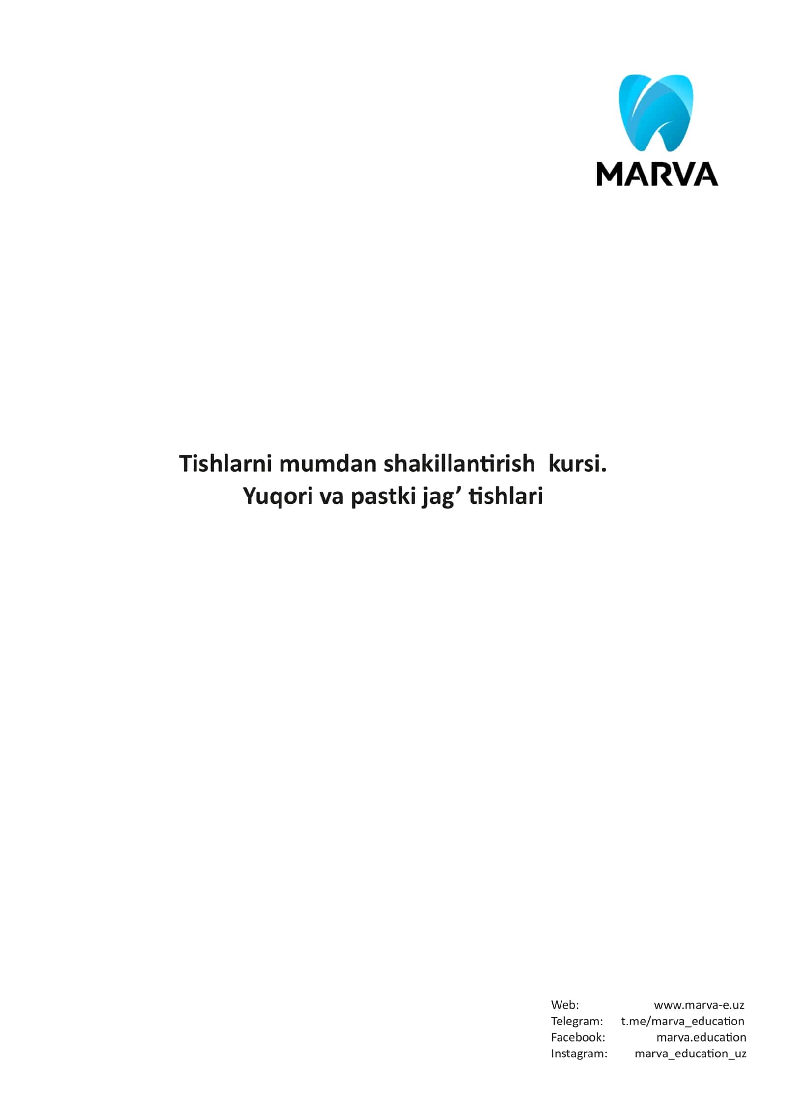 Tishlar anatomiyasi 1