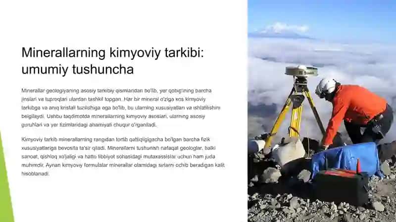 Minerallarning kimyoviy tarkibi