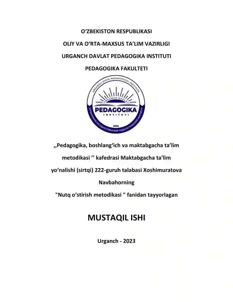 Umumiy psixologiya fanining predmeti, maqsad va vazifalari