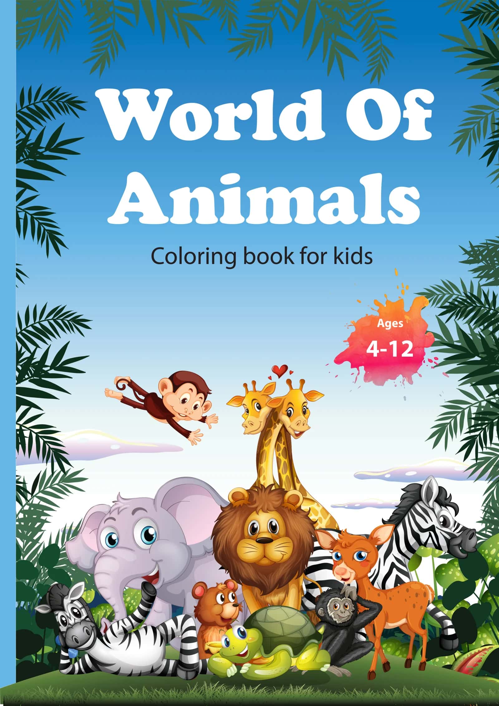Living Nature: Vibrant Animal World – Interactive Coloring Book for Kids (Ages 4–12) 1