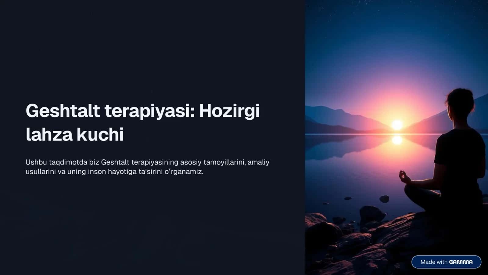 Geshtalt terapiyasi 1