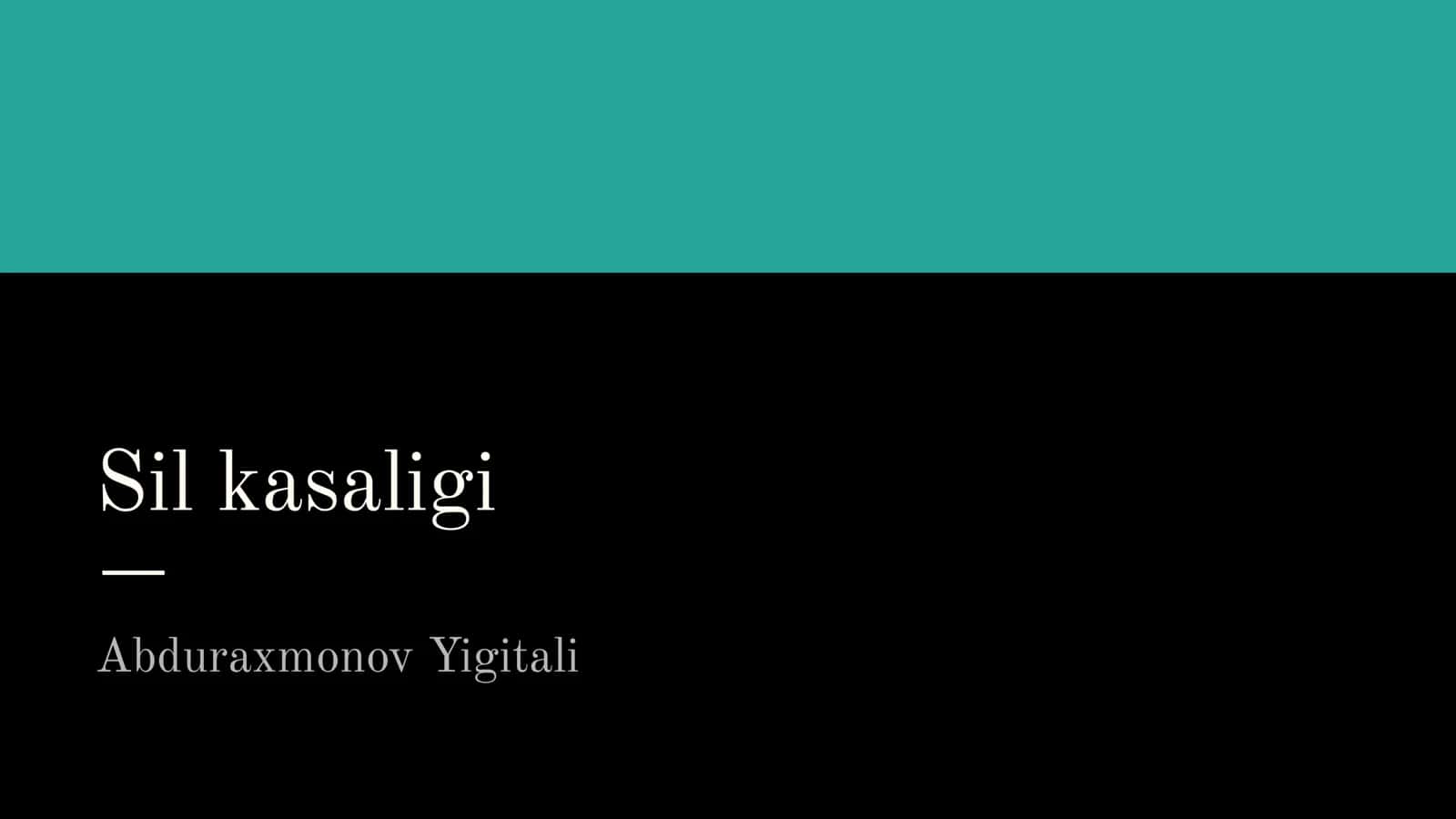 Sil kasaligi 1