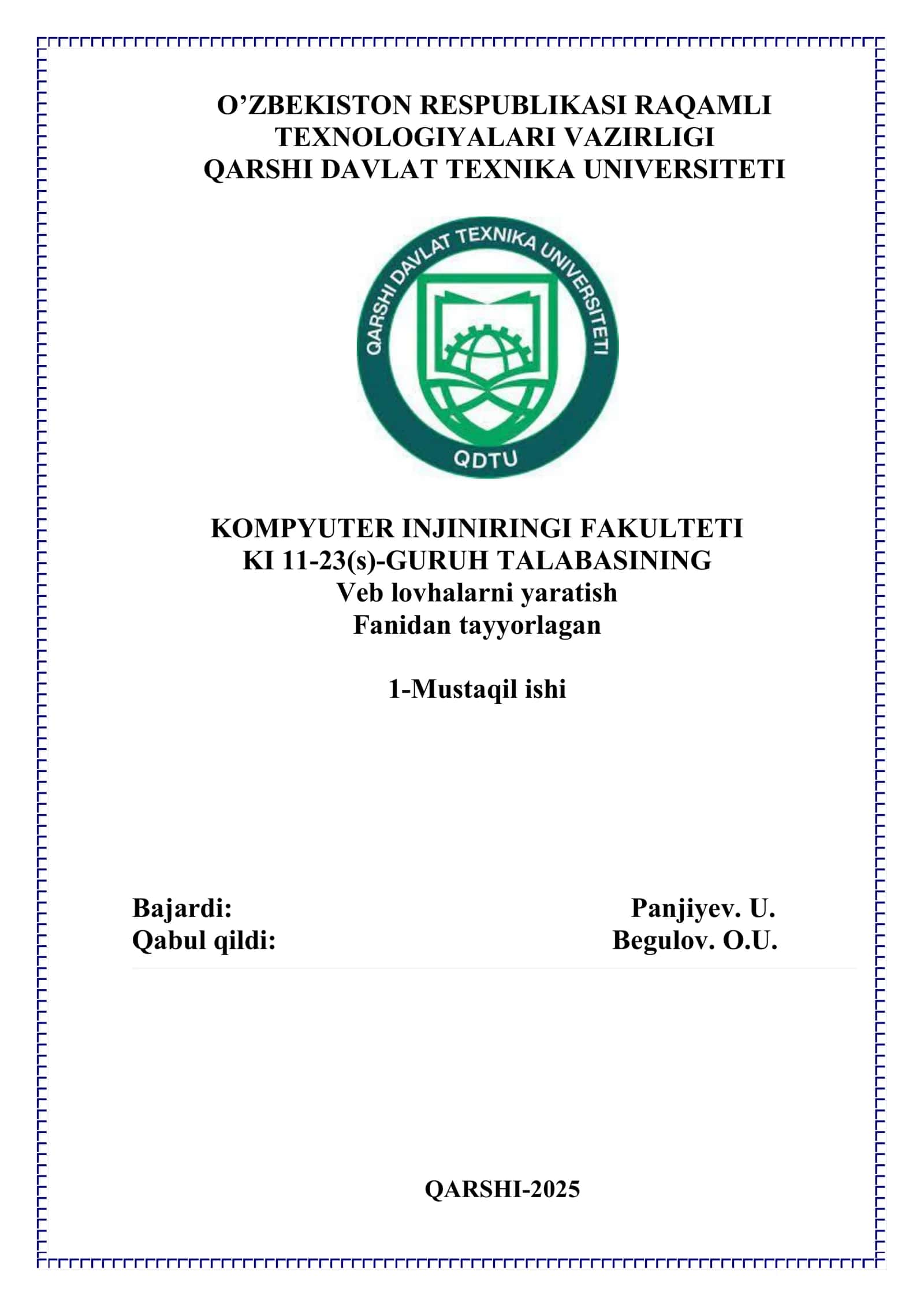 Veb lovhalarni yaratish 1