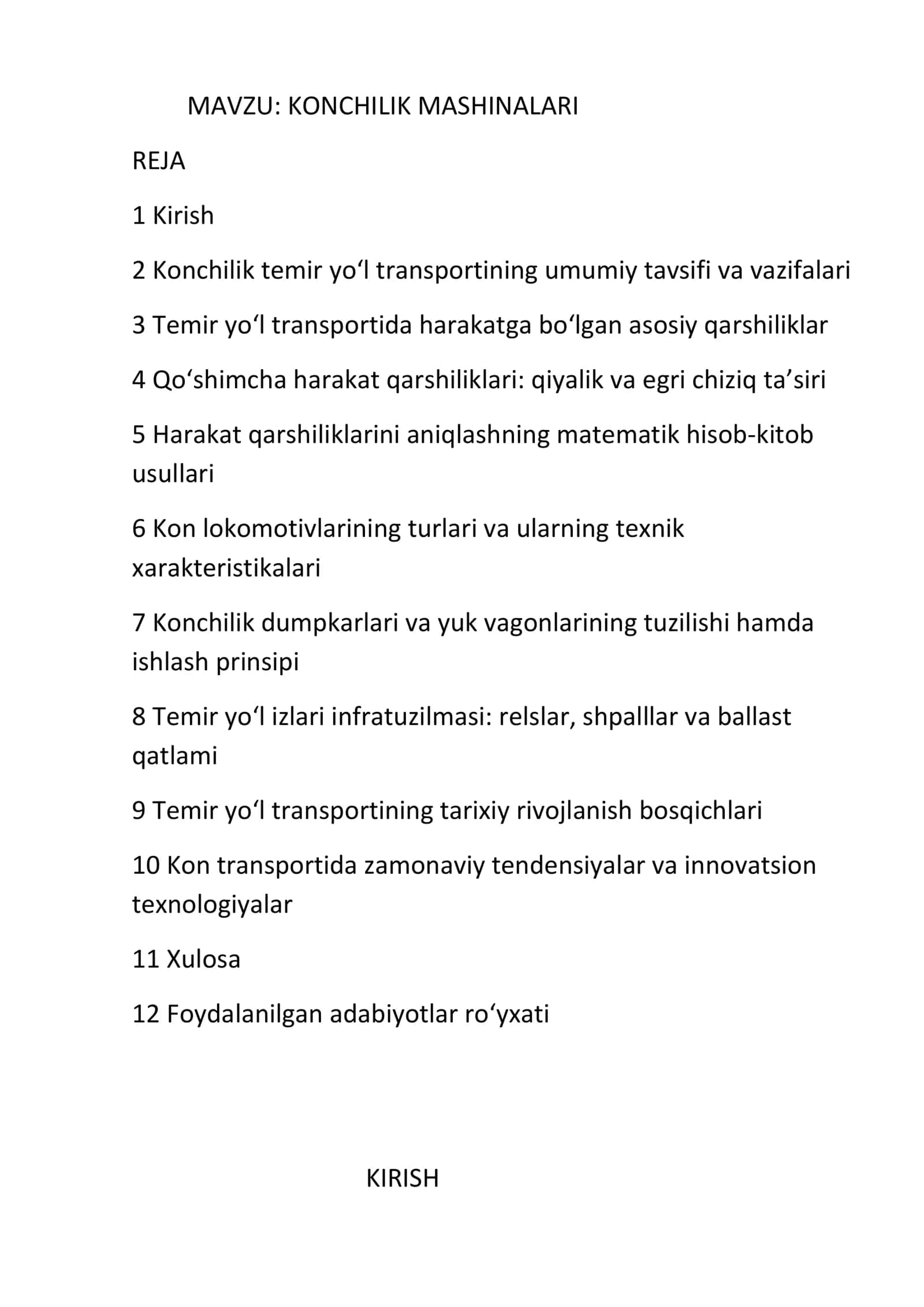 KONCHILIK MASHINALARI 1